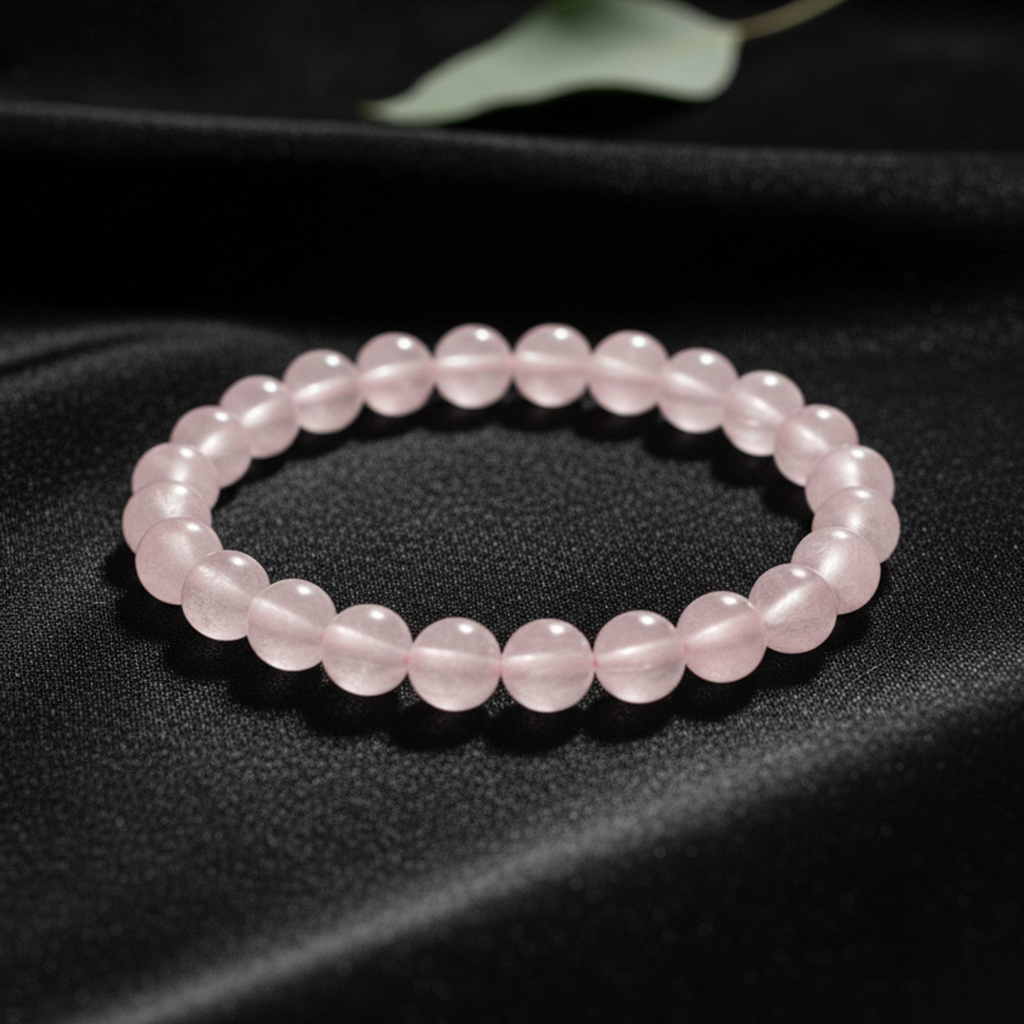Natural Rose Quartz Gemstone Beaded Bracelets