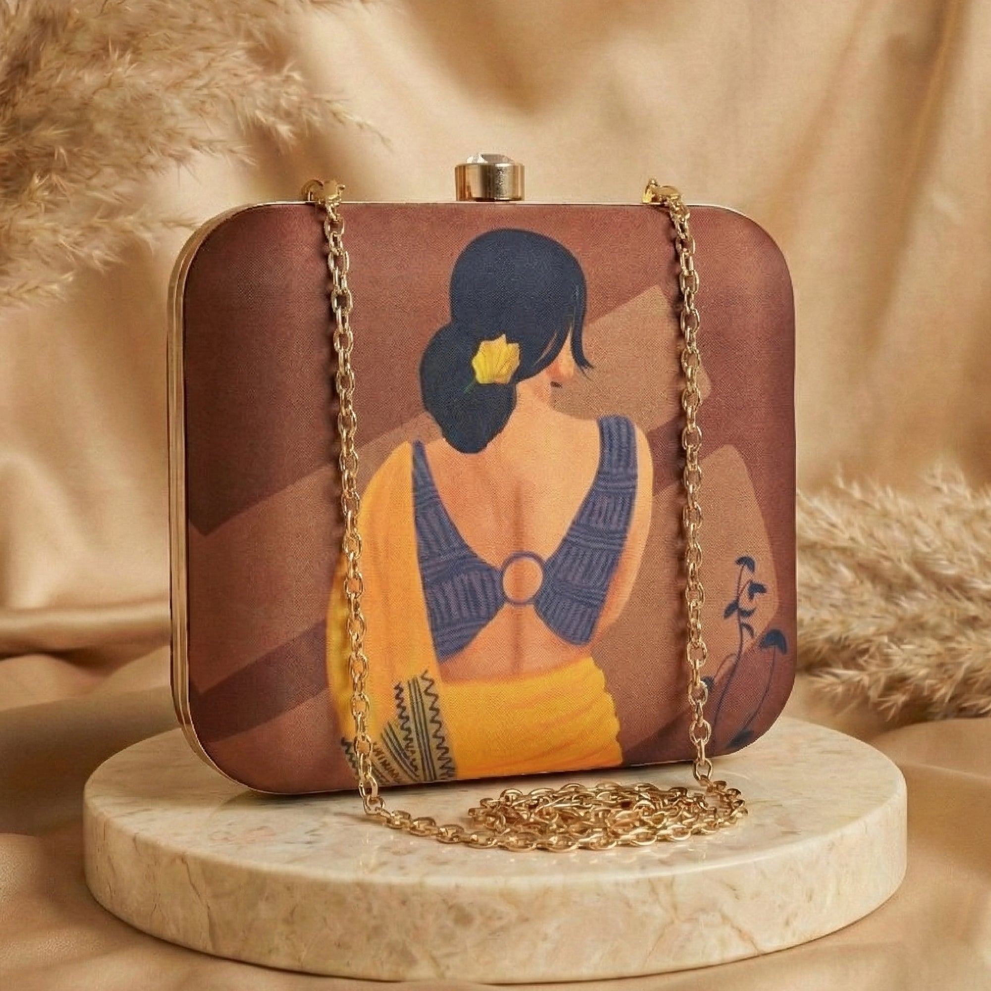 Artklim Indian Women Printed Clutch