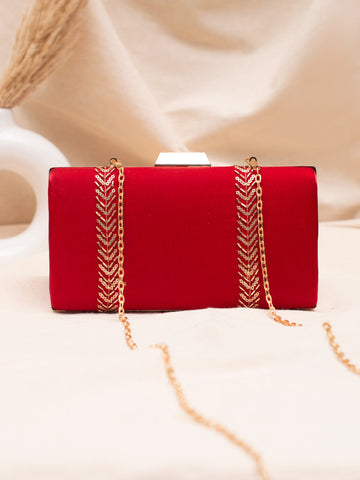 Artklim Red Diva Luxe Box Clutch