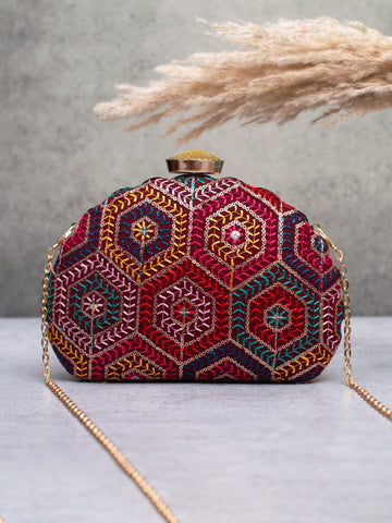 Artklim Geometric Glam Clutch