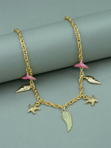 Artklim Gold Plated Sea Charm Anti-Tarnish Necklace