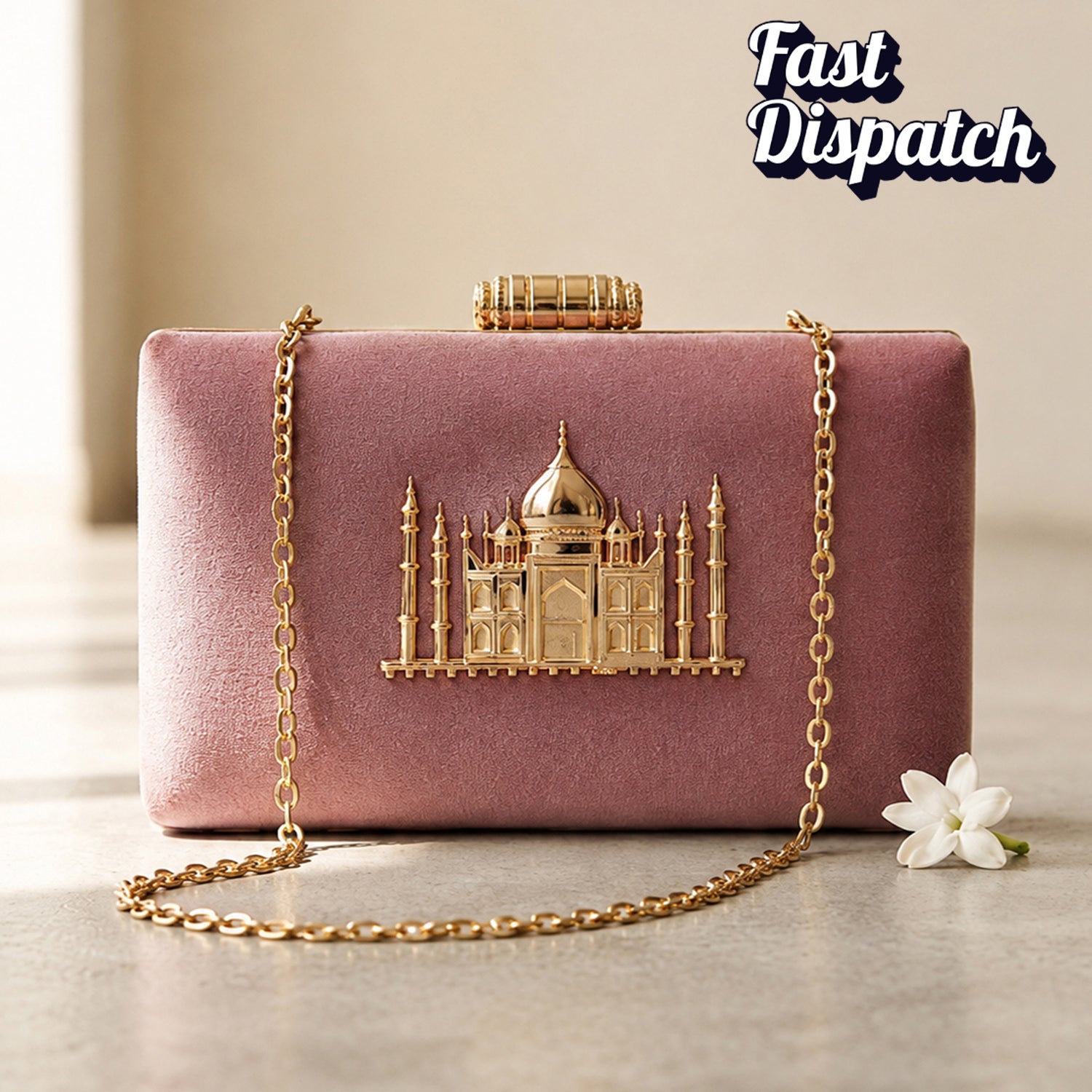 Artklim Royal Taj Mahal Embellished Clutch