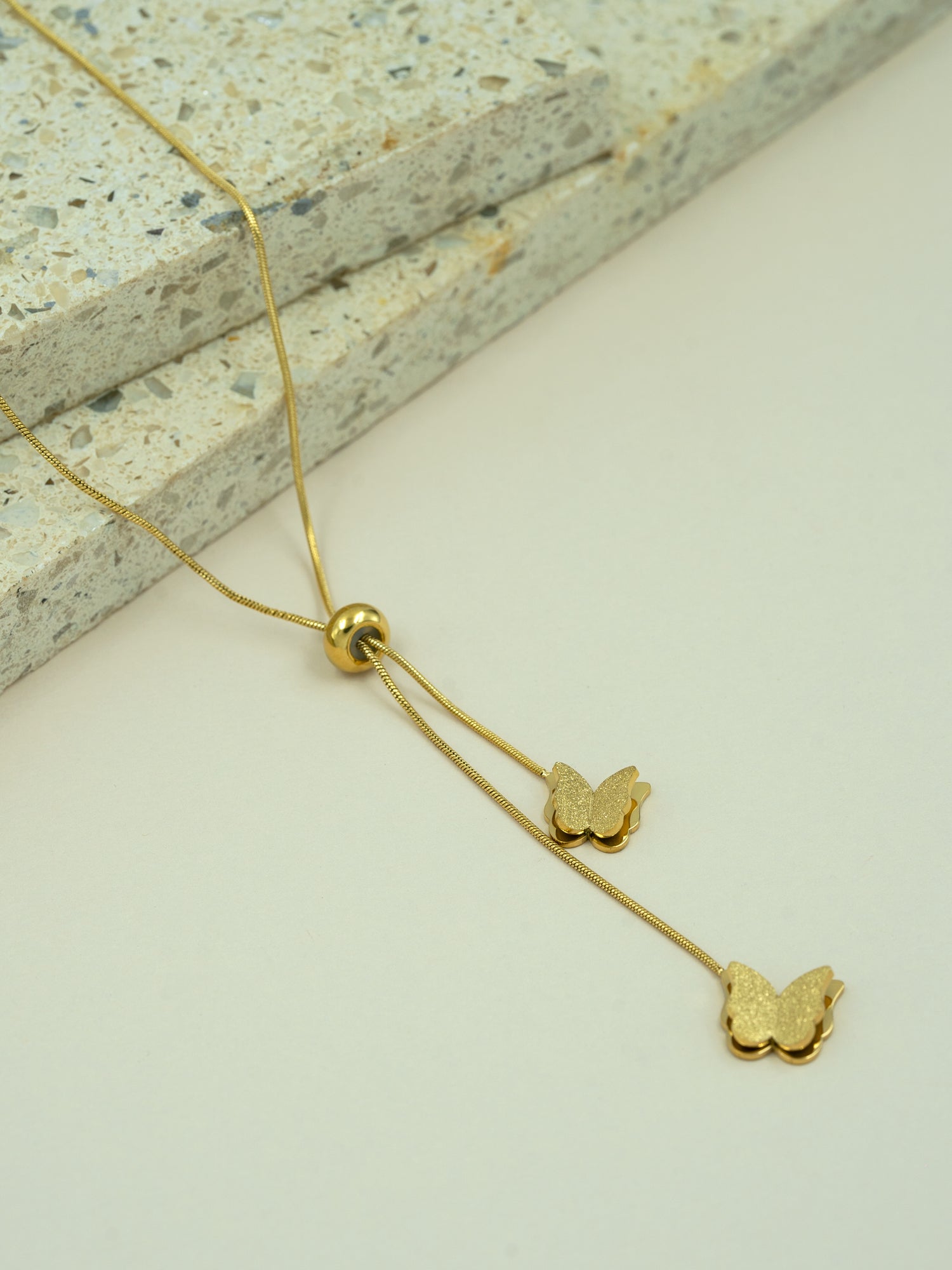 Arklim Butterfly Whisper Adjustable Anti Tarnish Pendant