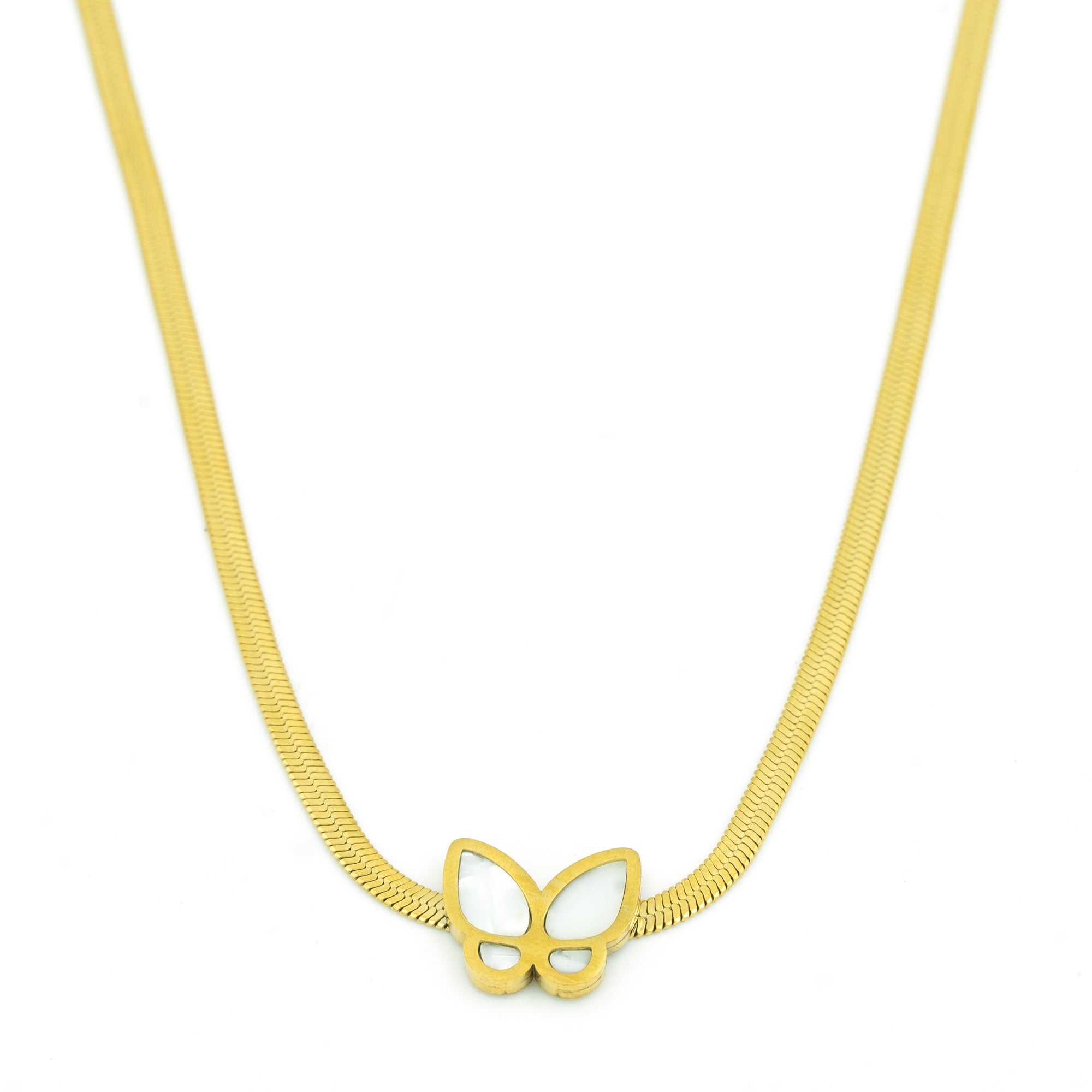 Artklim Golden Butterfly Pendant Necklace
