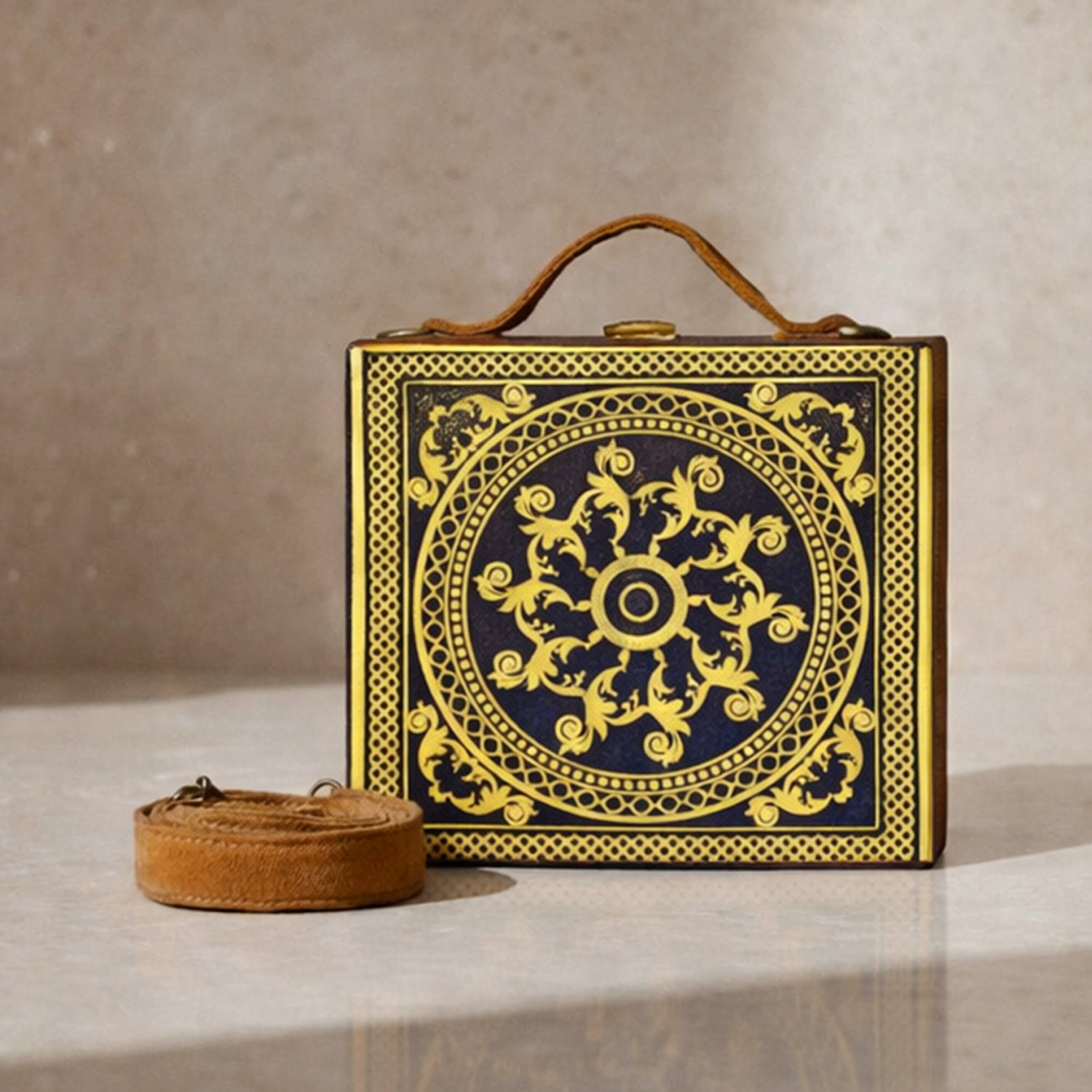 Yellow Printed Suitcase Style