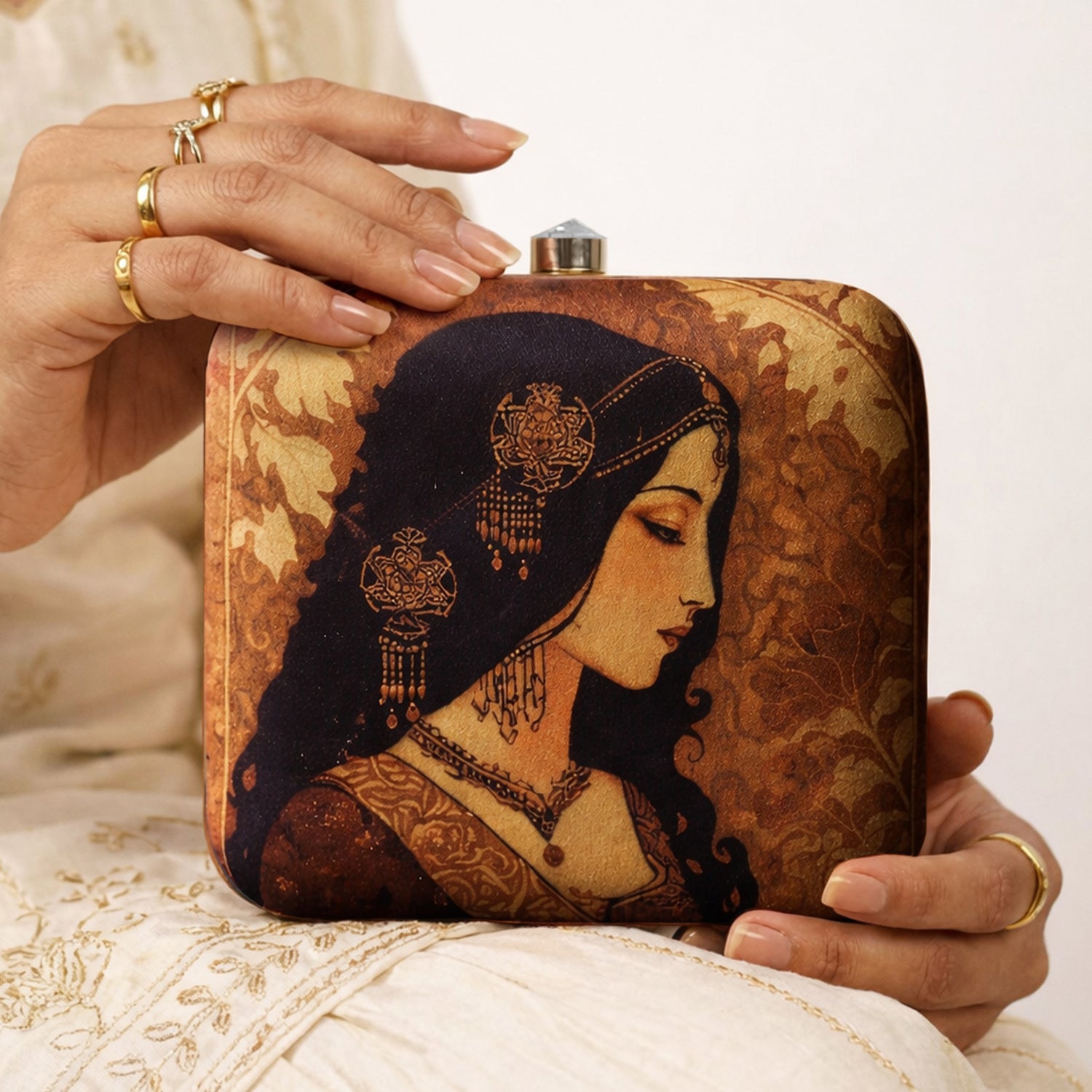 Artklim Royal Heritage Muse Printed Clutch