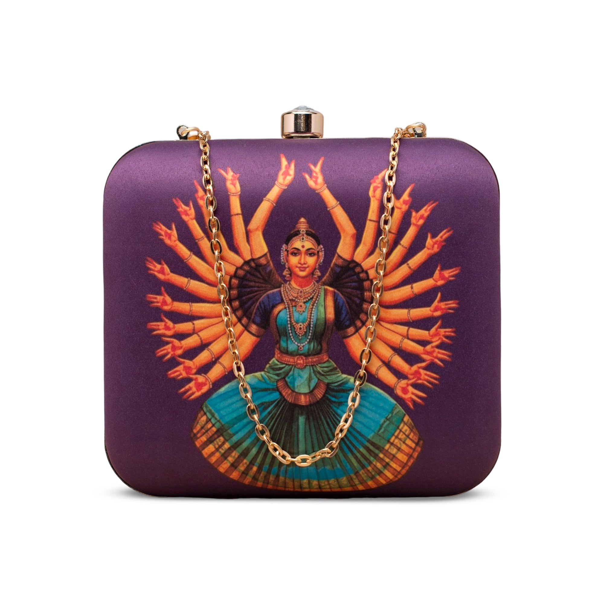 Artklim Divine Dance Printed Clutch
