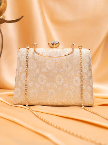 Artklim Classic Jacquard Floral Clutch