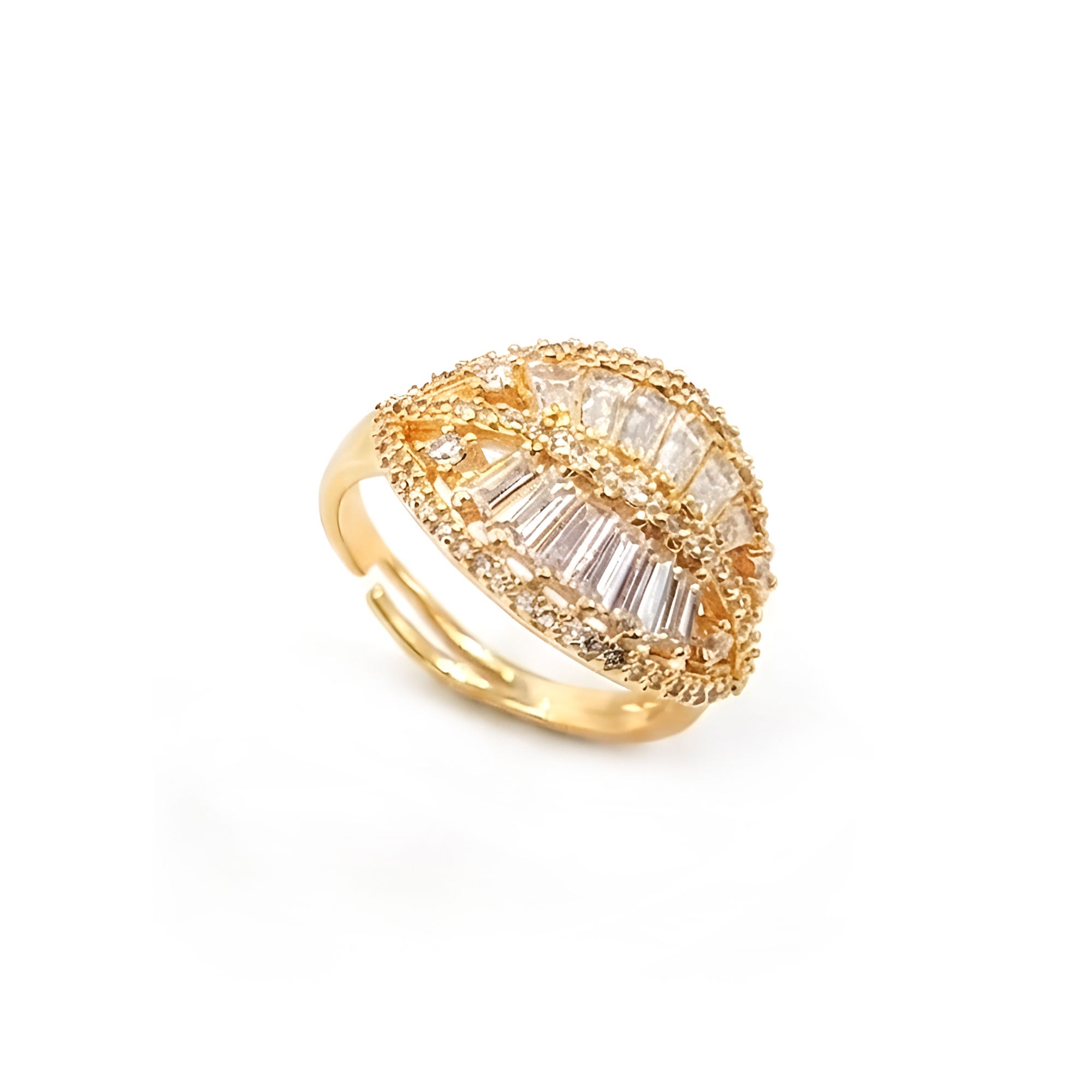 Artklim Gold-Plated Aurelia Glow Anti-Tarnish Ring