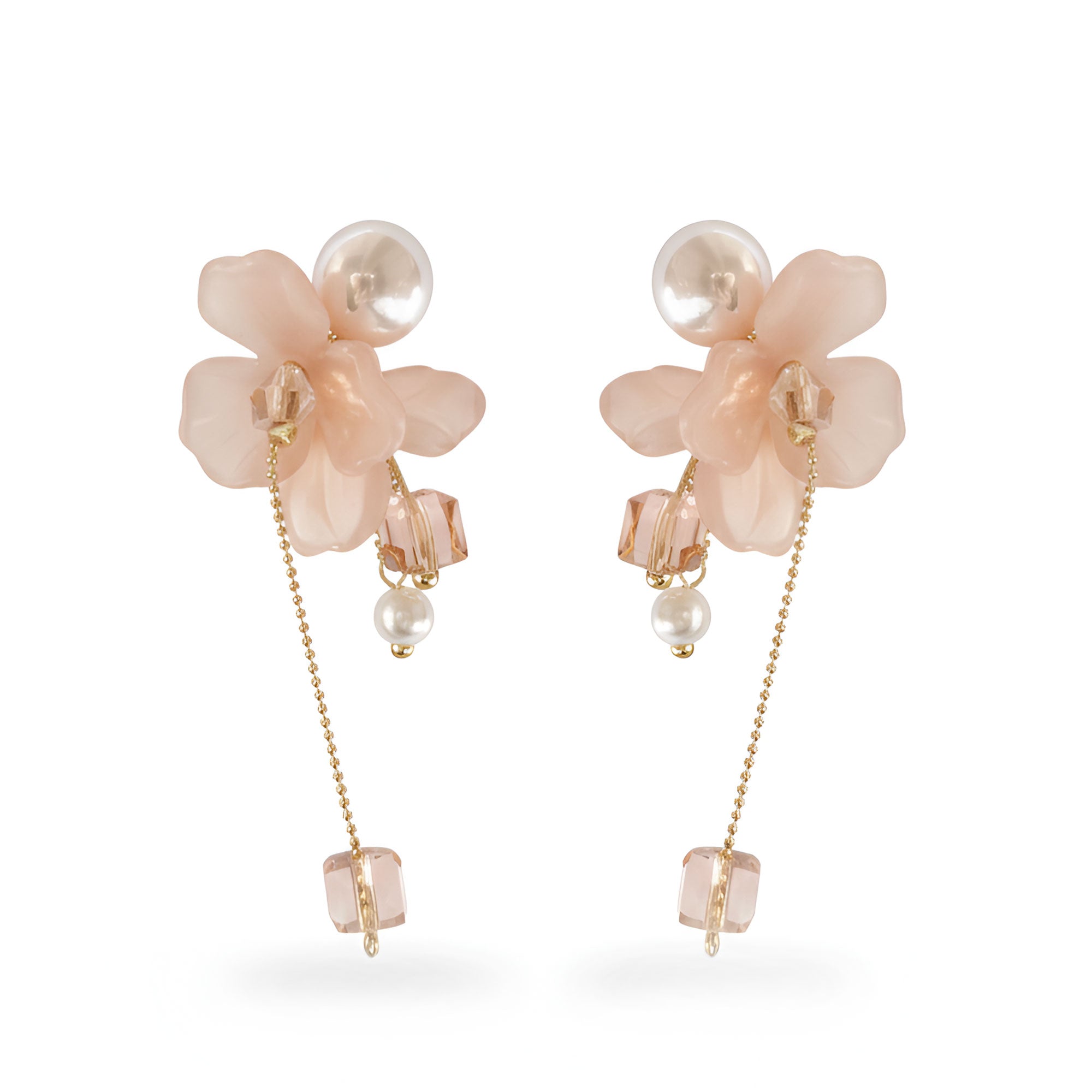 Artklim Anti-Tarnish Gold Plated Long Drop Earrings For Women