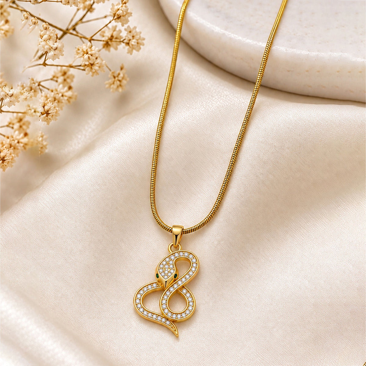 Artklim Elegant Infinity Crystal Cut Anti-Tarnish Pendant Necklace