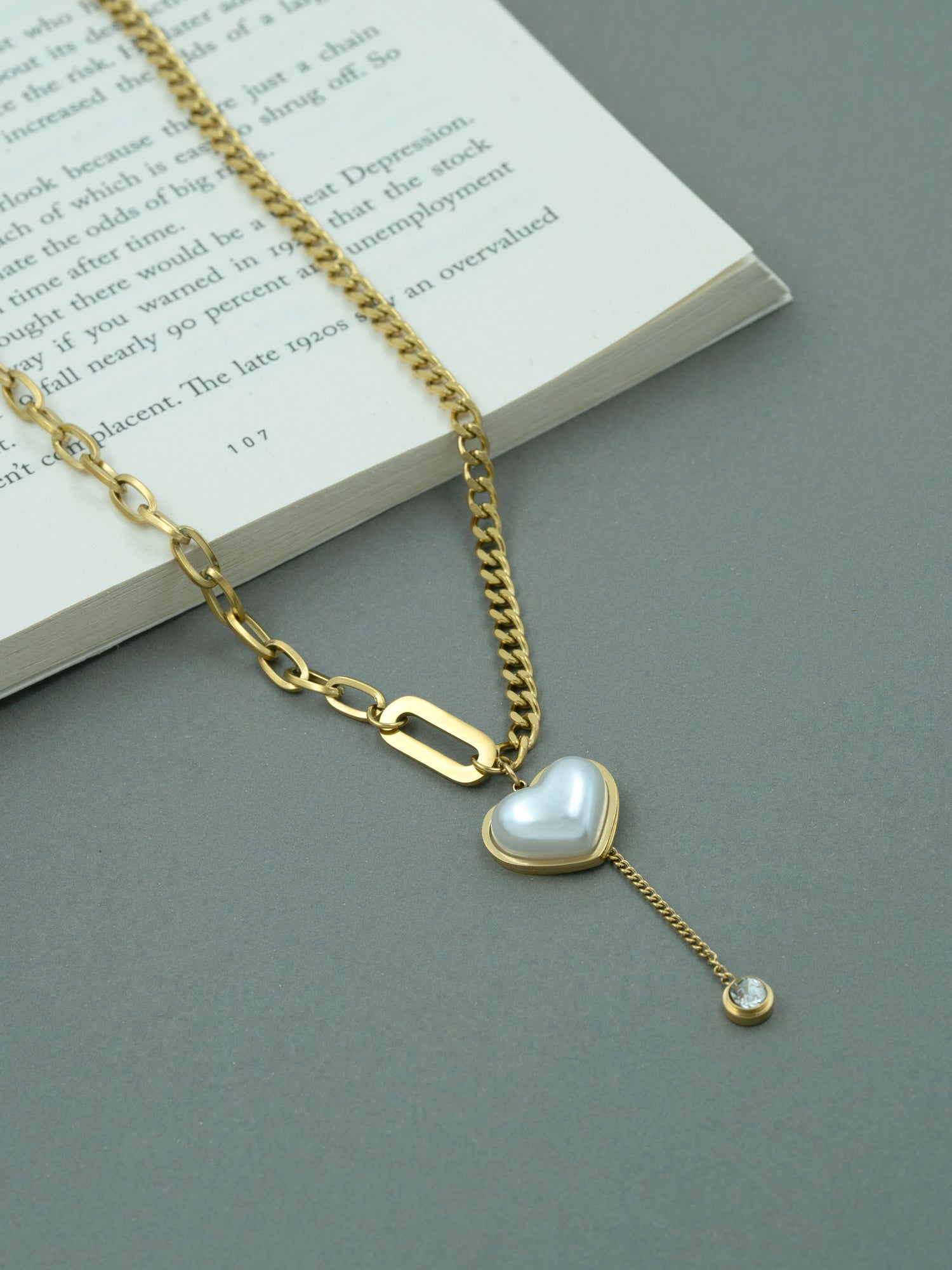 Artklim Chain of Love Drop Pendant