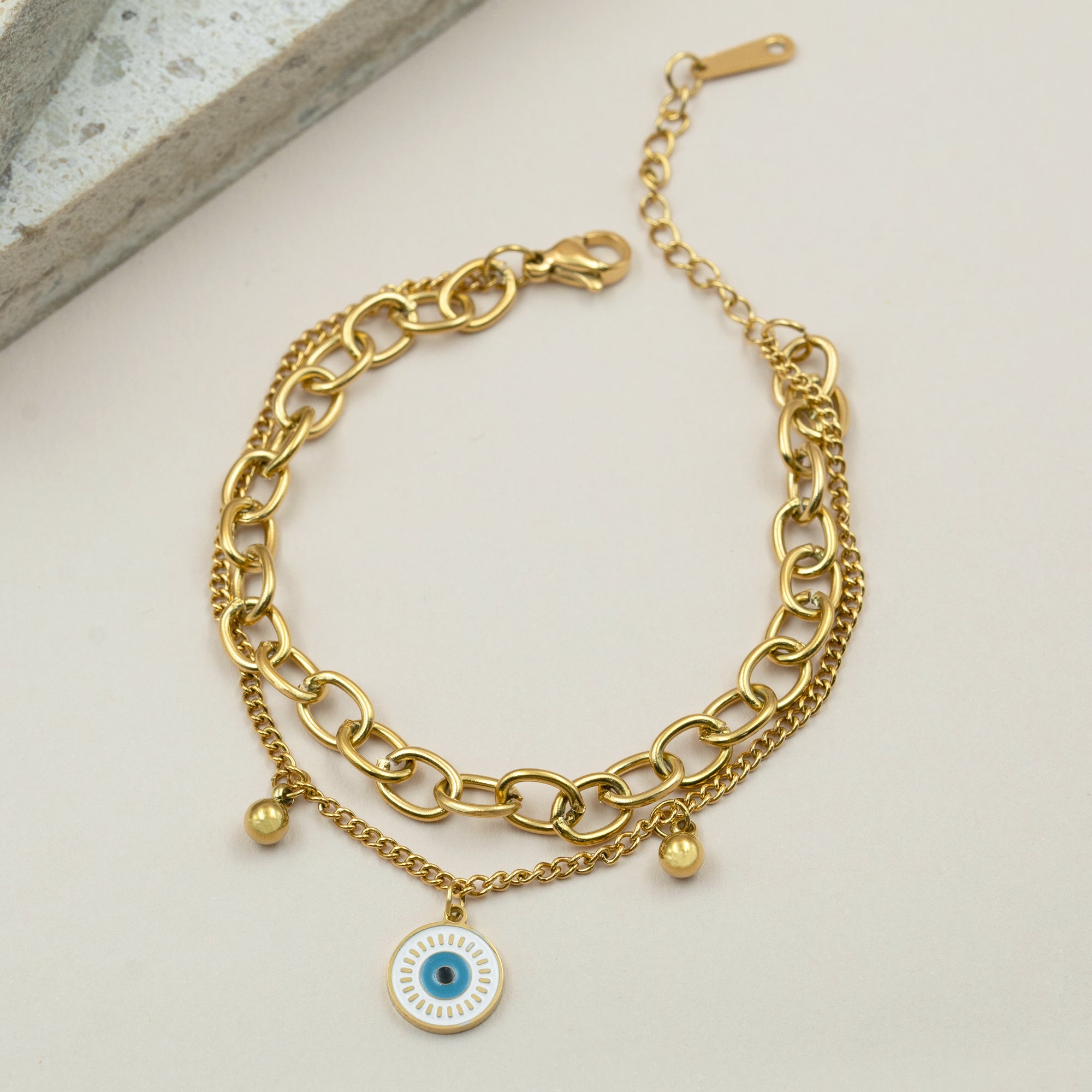 Artklim Gold Evil Eye Bracelet