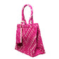 Pink And White Jacquard Box Style Tote bag