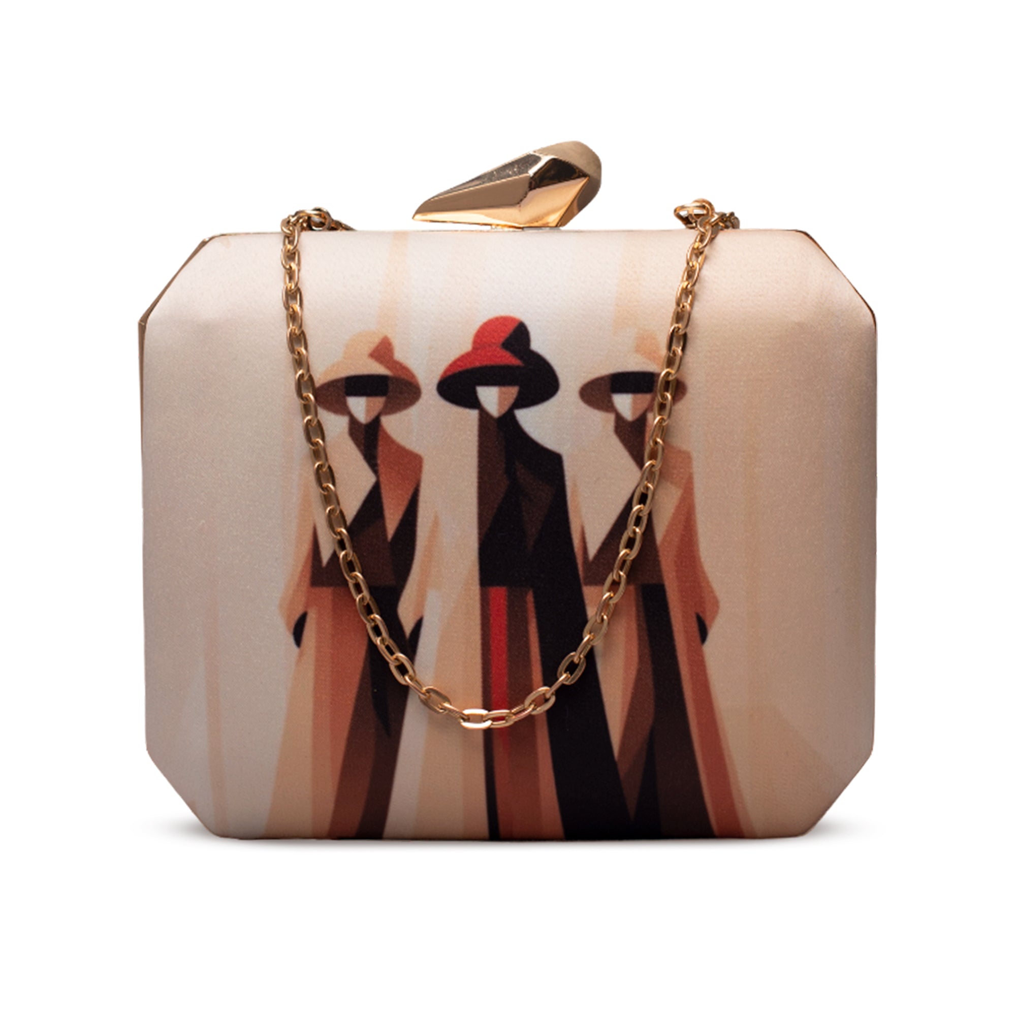 Artklim Abstract Ladies Illustration Clutch
