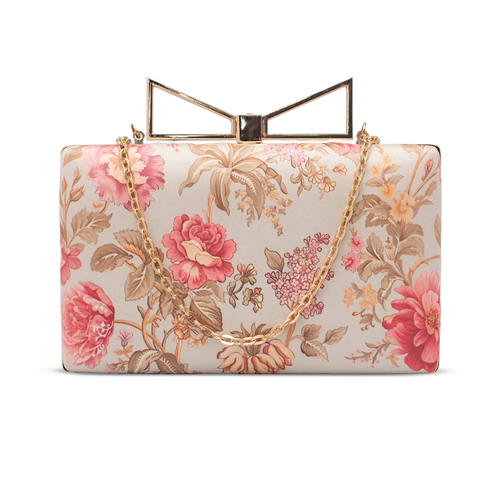 Artklim Vintage Bloom Floral Printed Clutch