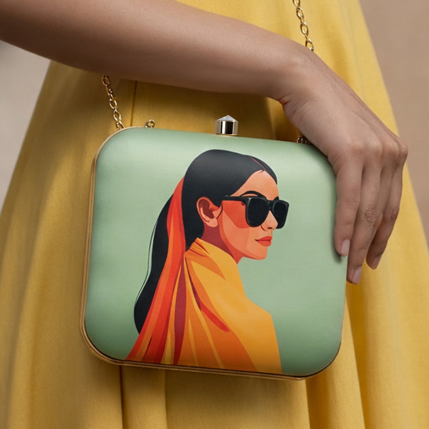 Glam Girl Portrait Clutch