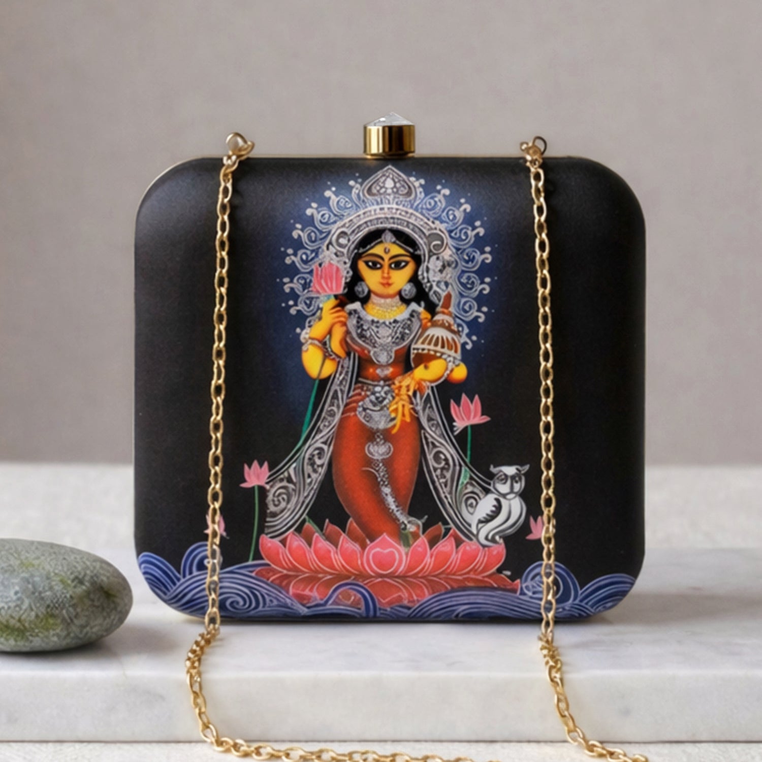 Artklim Divine Radiance Printed Clutch