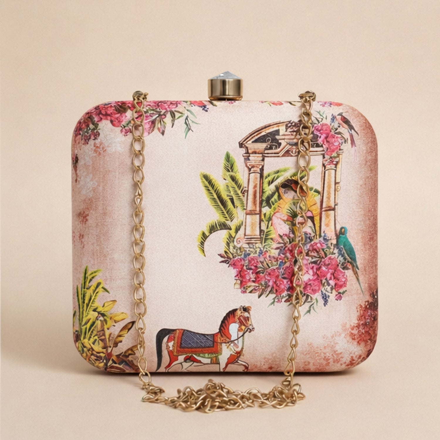 Ancient Women Printed Clutch