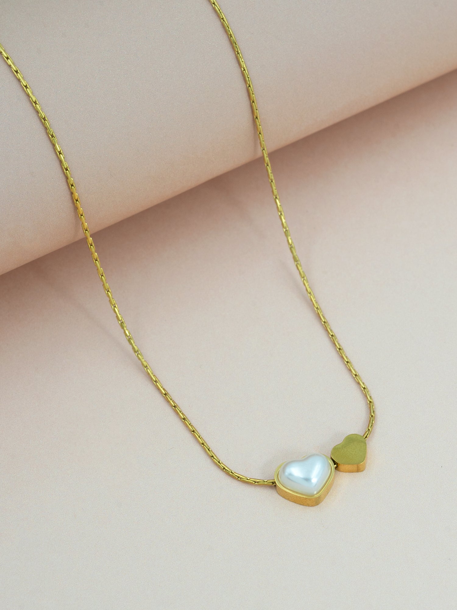 Artklim Golden Heart Duo Necklace