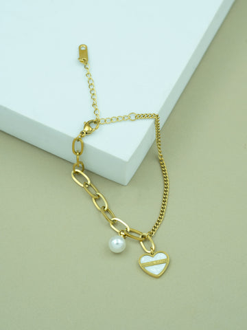 Artklim Gold Heart Bracelet