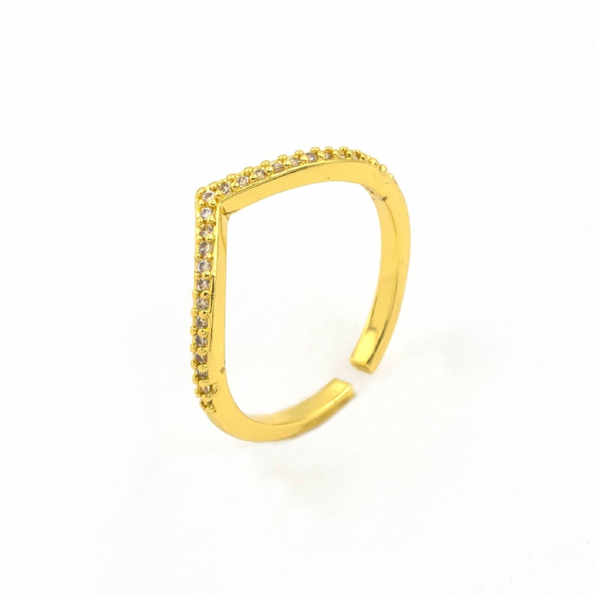 Artklim Gold Plated Crown Shaped Adjustable Ring