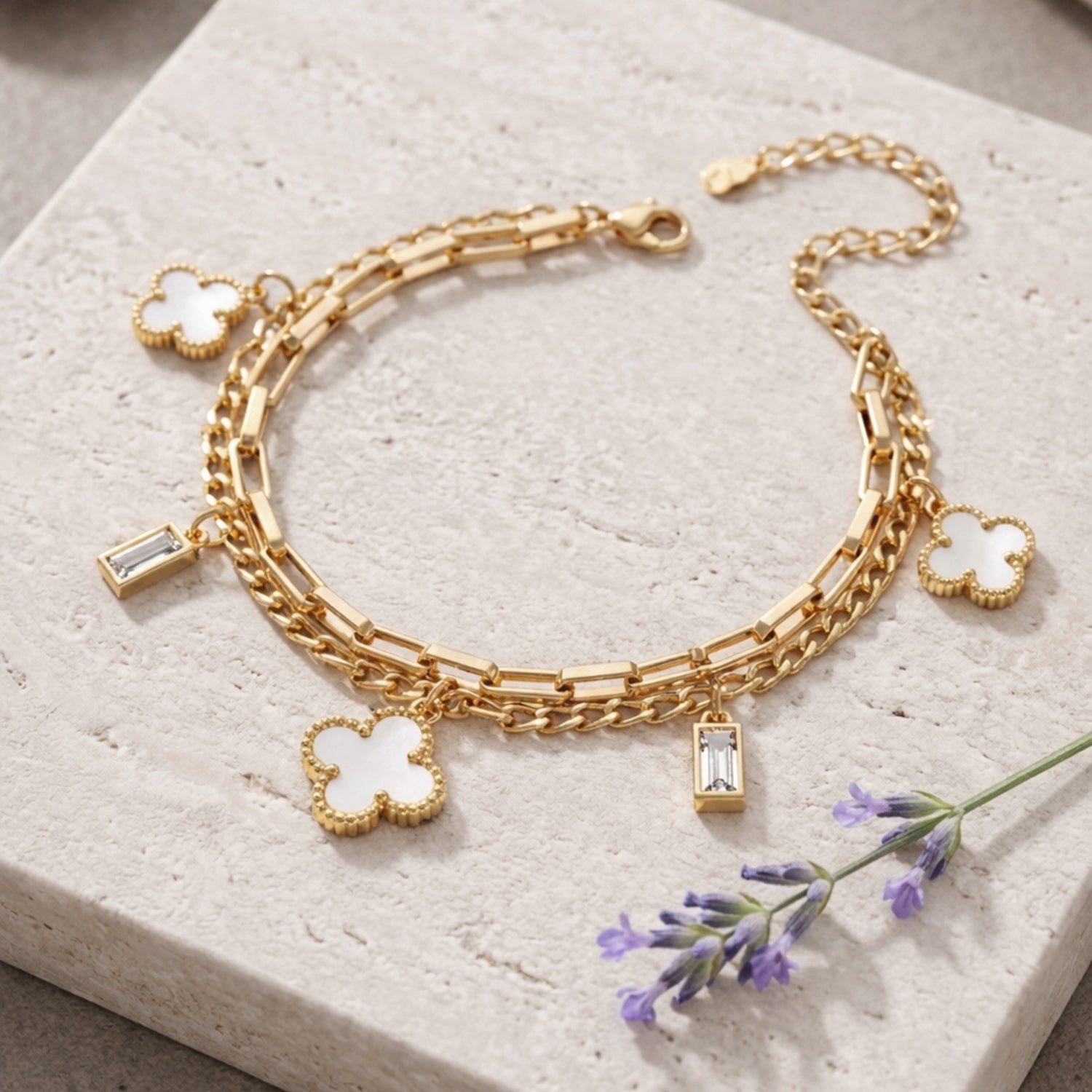 Artklim Chic Gold Chain Anti-Tarnish Bracelet