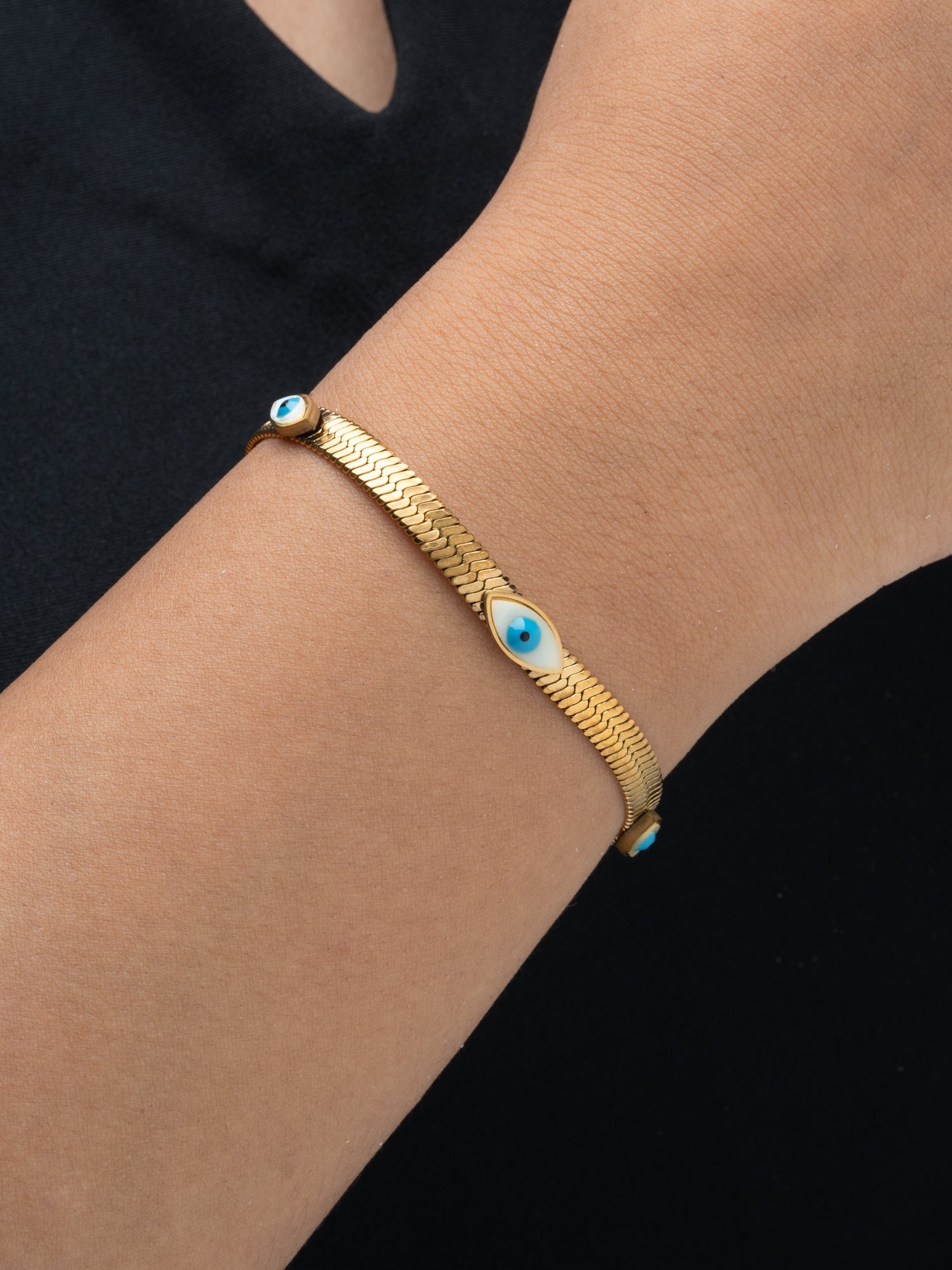 Artklim Blue Trio Evil Eye Bracelet