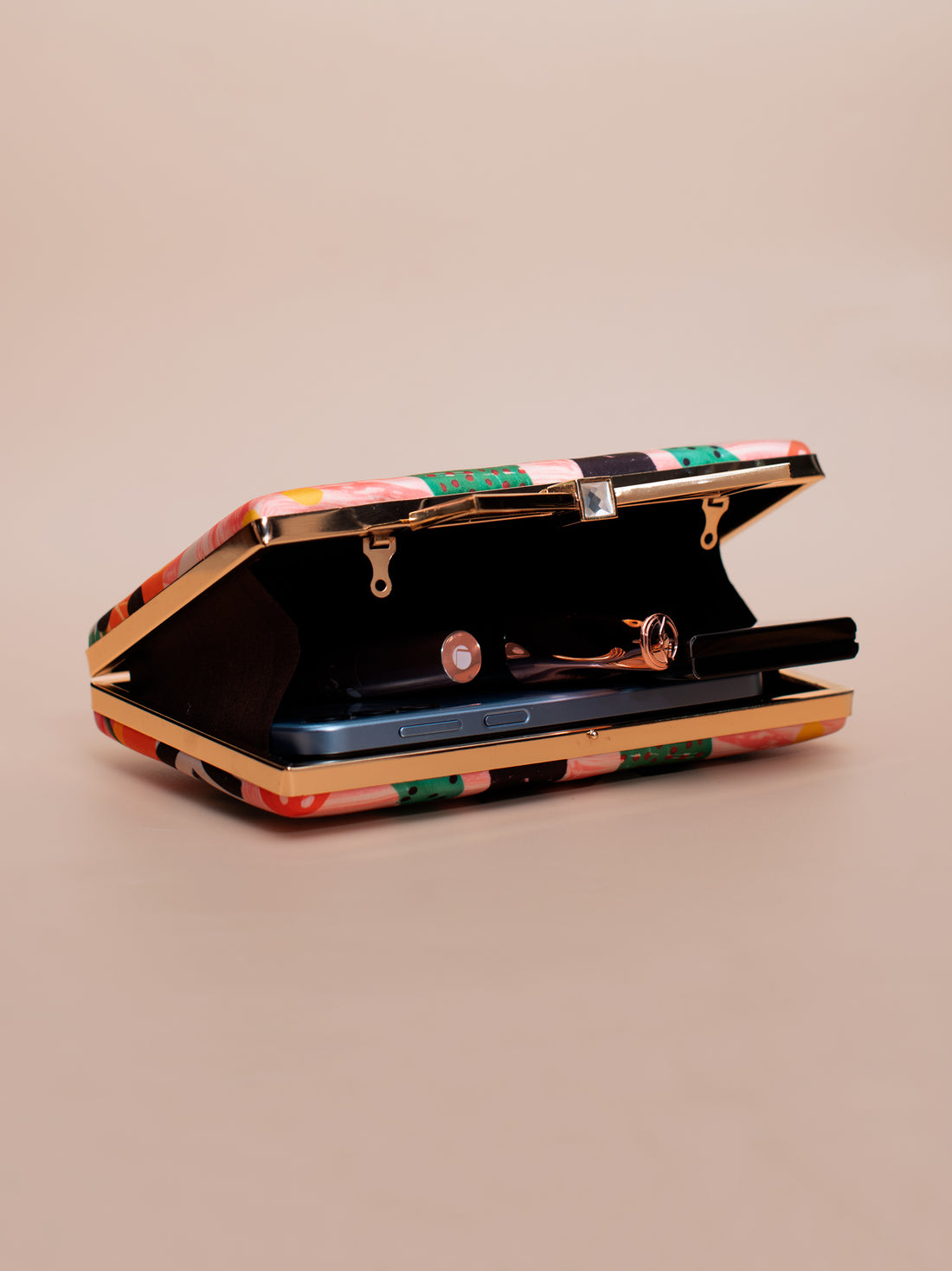 Artklim Leafy Luxe Printed Clutch