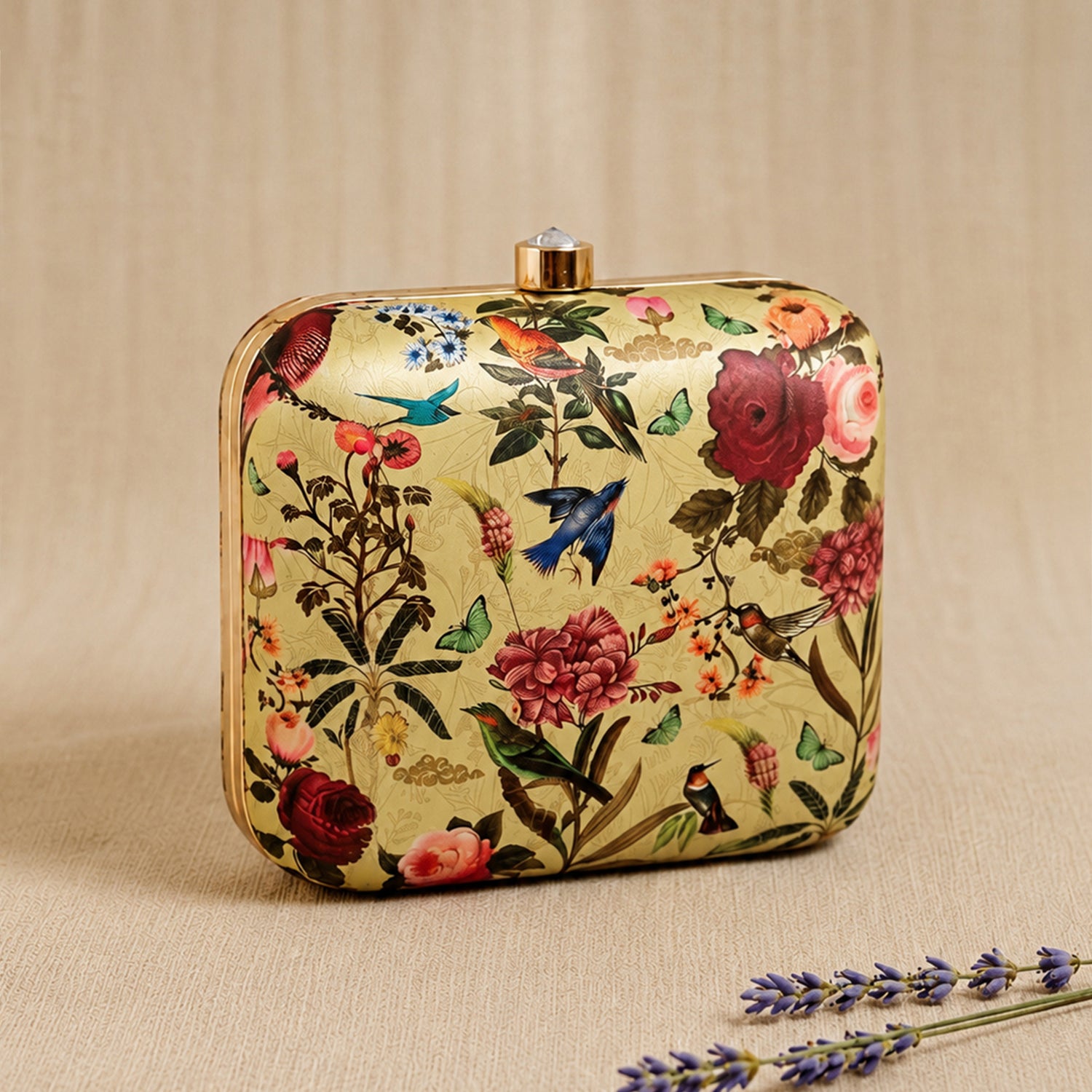 Artklim Floral Vintage Clutch Bag