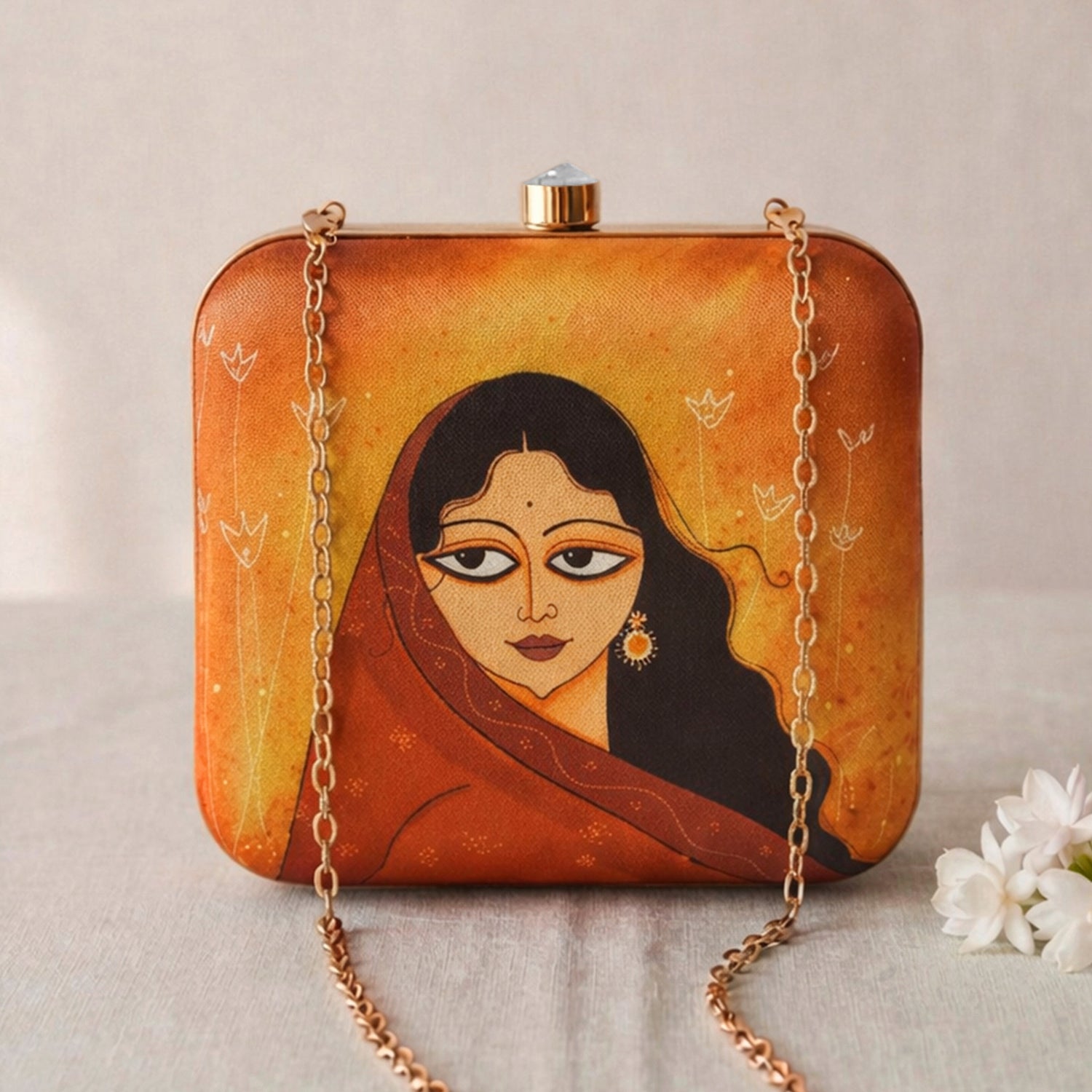 Artklim Eyes of Serenity Printed Clutch