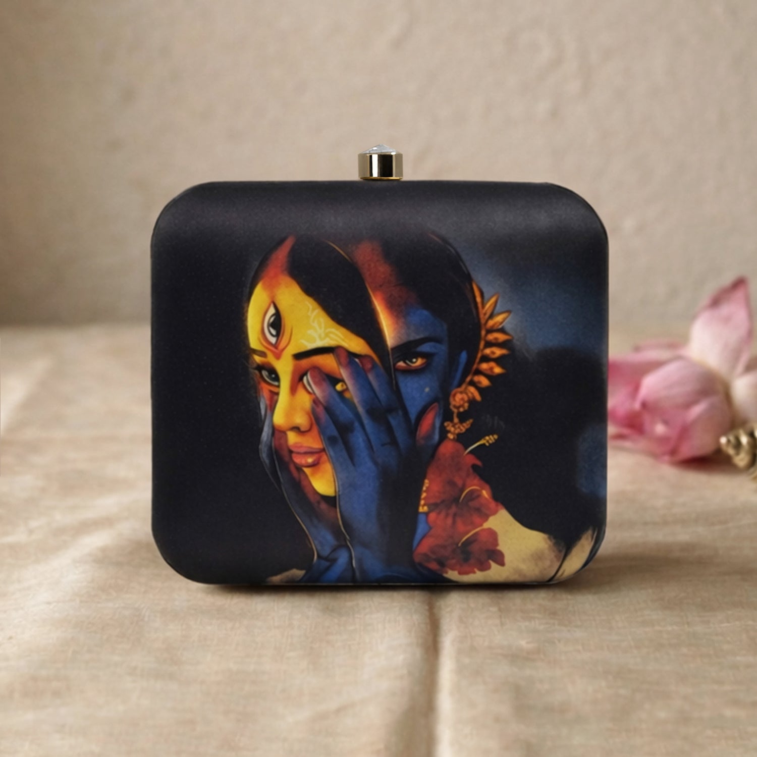 Artklim Duality Shakti Artistic Clutch printed