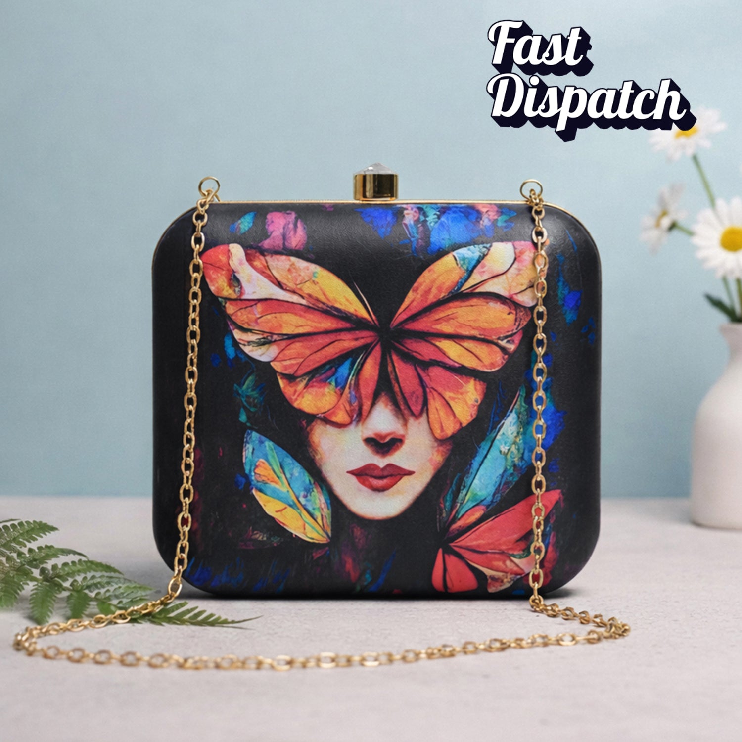 Artklim Butterfly Women Printed Clutch