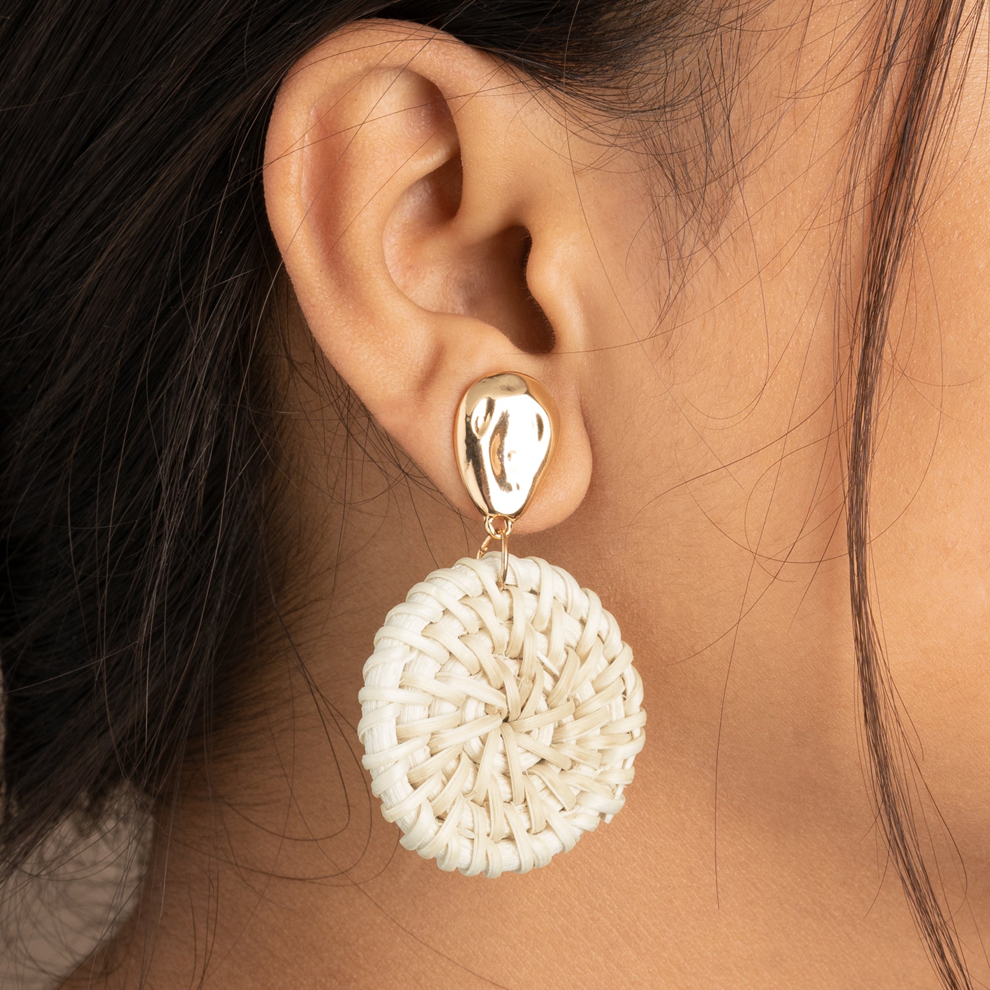 Artklim Pearl Weave Drop Earrings