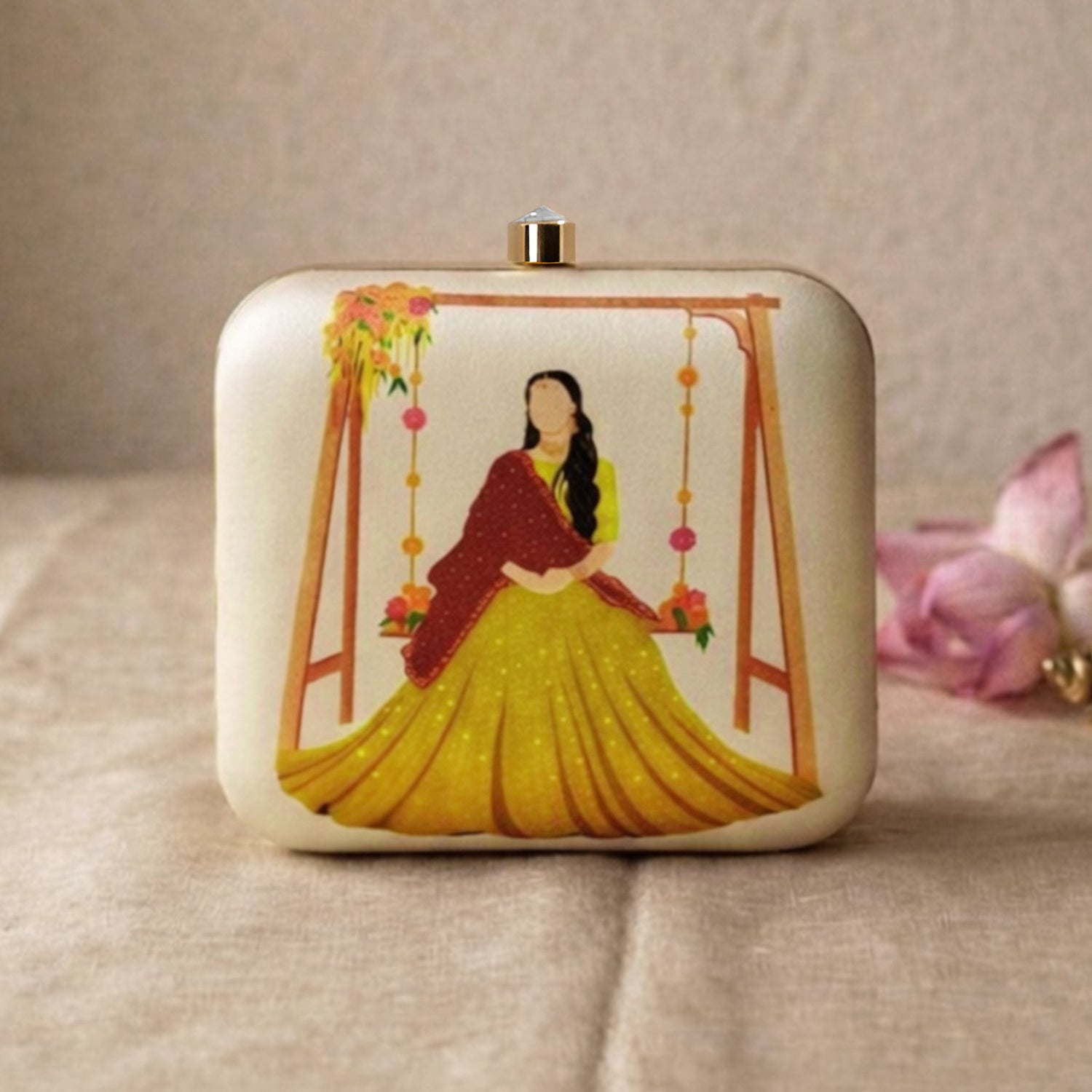 Artklim Grace on a Swing Celebration of Joy Printed Clutch