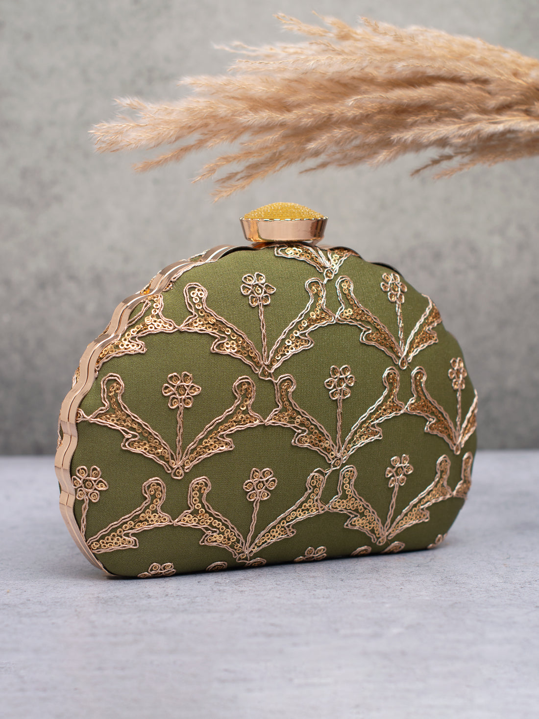 Artklim Olive Royale Clutch