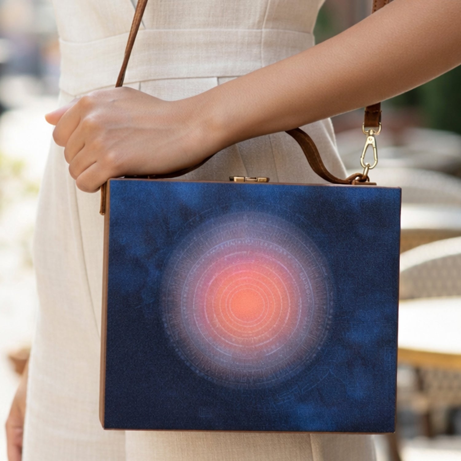 Chanting Printed Suitcase Style