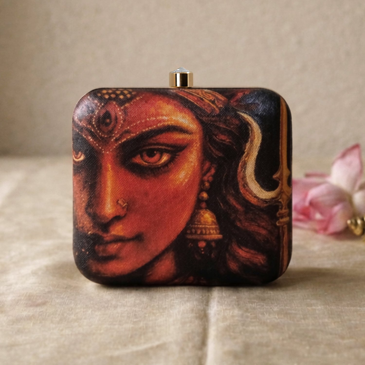 Artklim Divine Gaze The Power of Shakti Printed Clutch