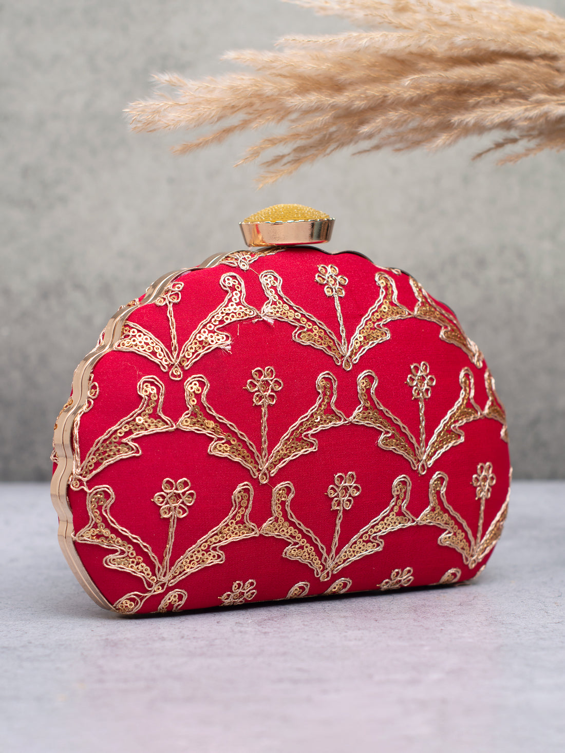 Artklim Crimson Royale Clutch