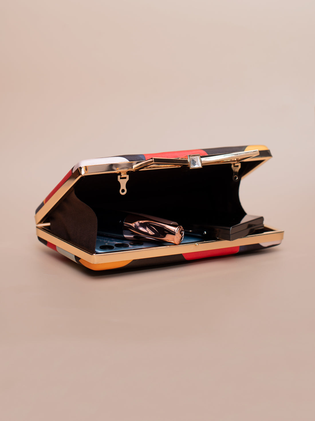 Artklim Shadow Play Abstract Art Printed Clutch