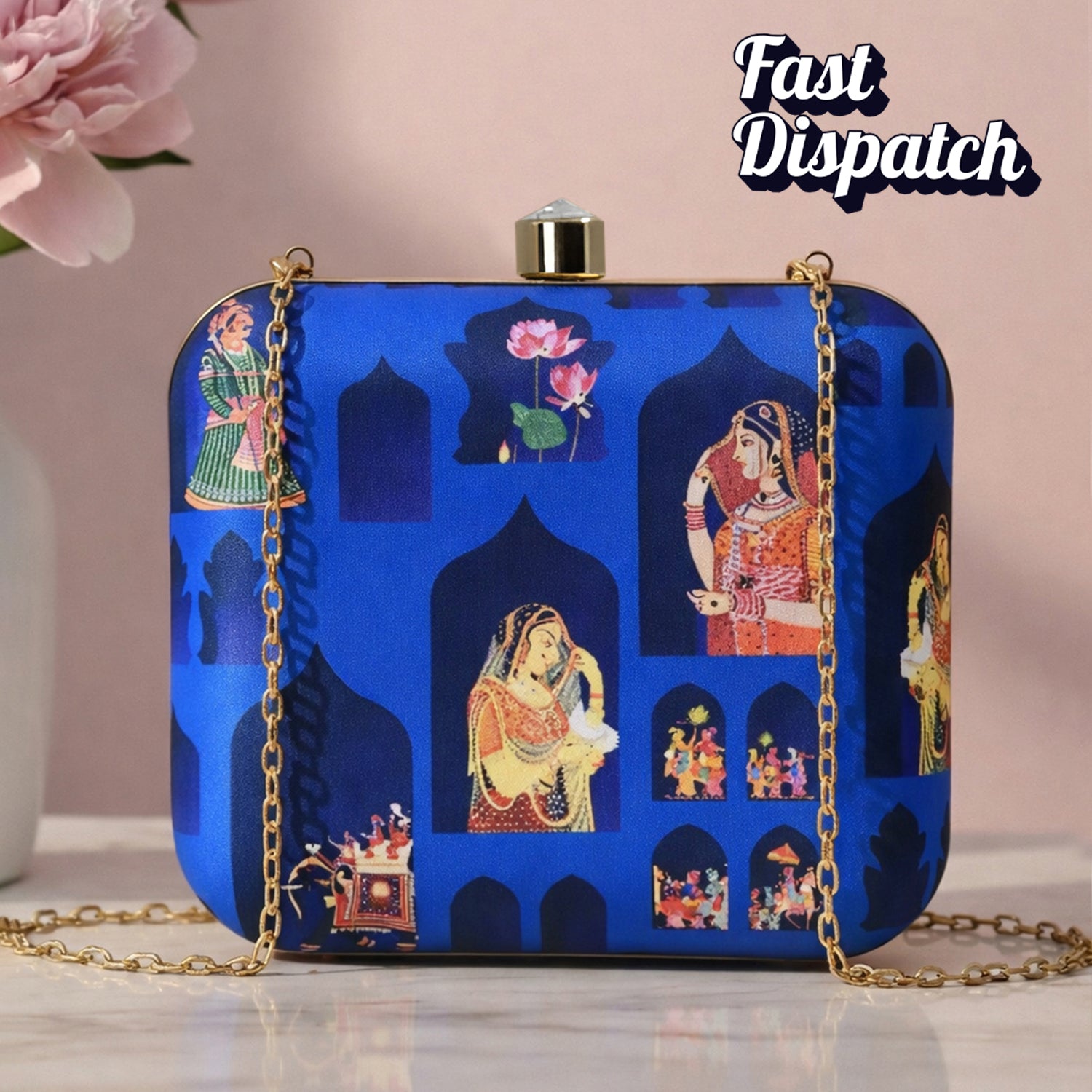 Mughal Women Printed Clutch