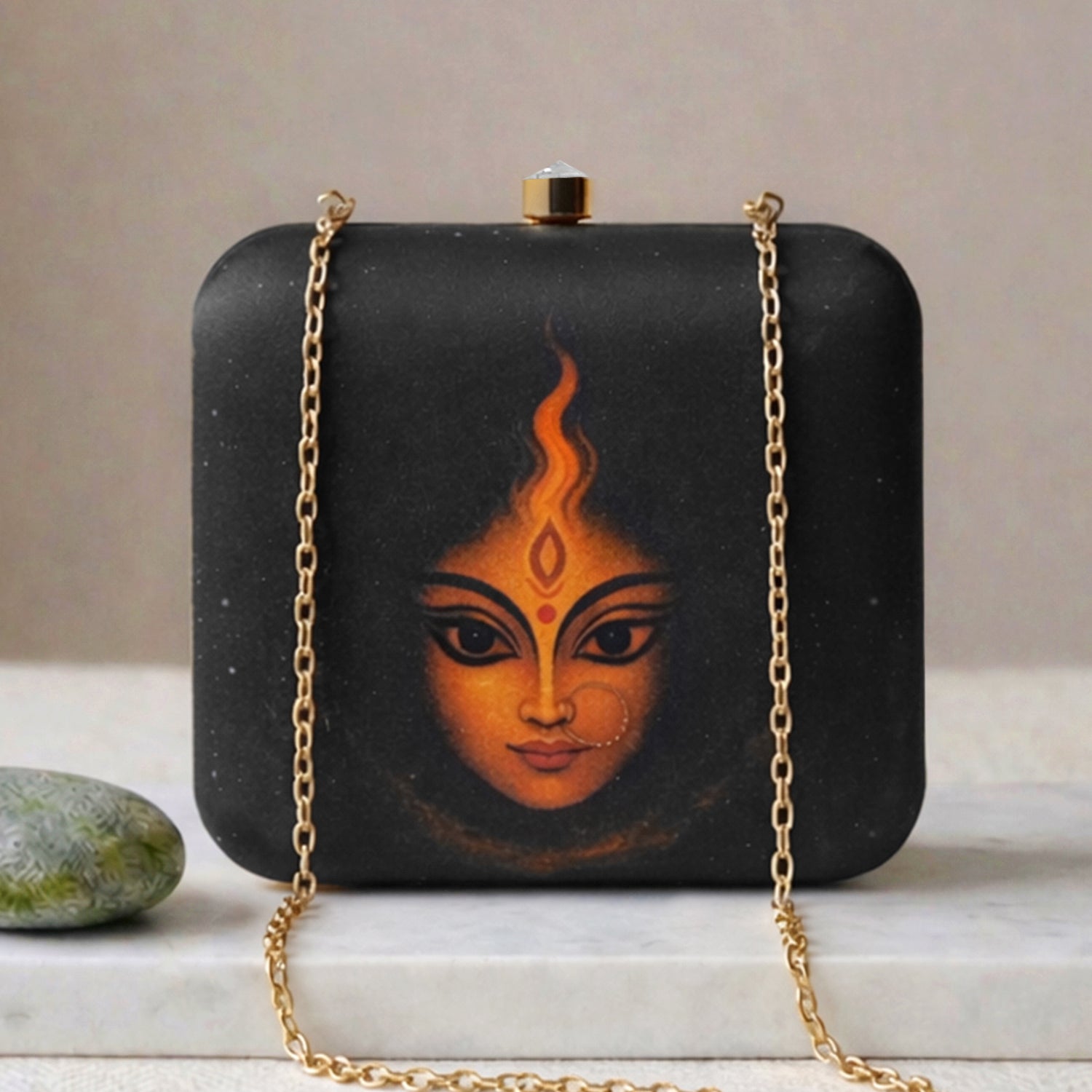 Artklim The Divine Flame Goddess Printed Clutch