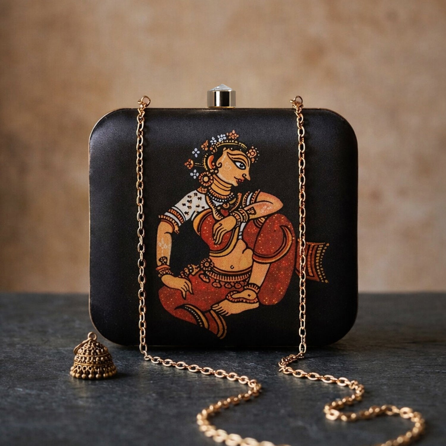 Artklim Folk Rhythm Dancer Printed Clutch