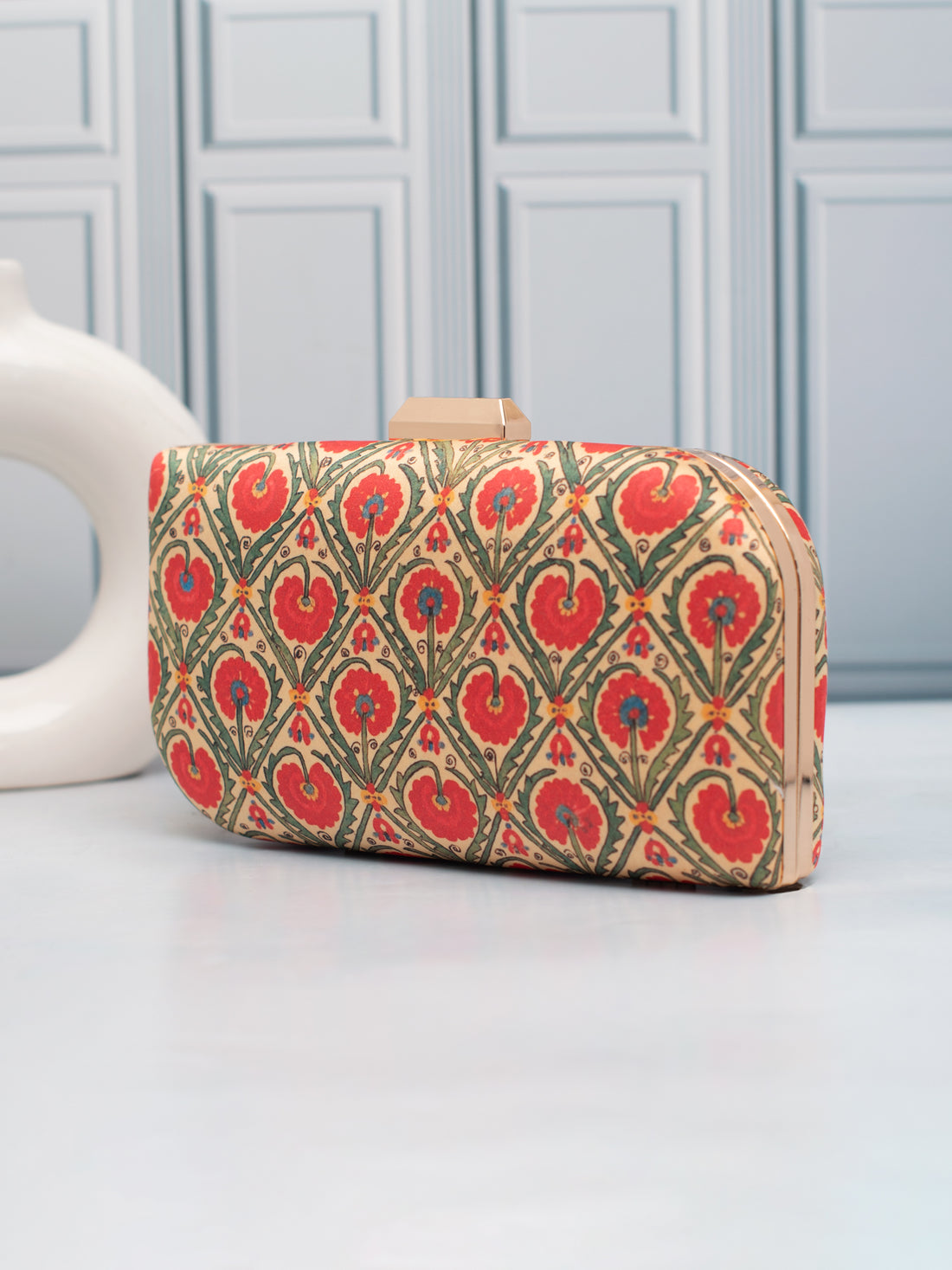 Artklim Pastel Petals Printed Clutch