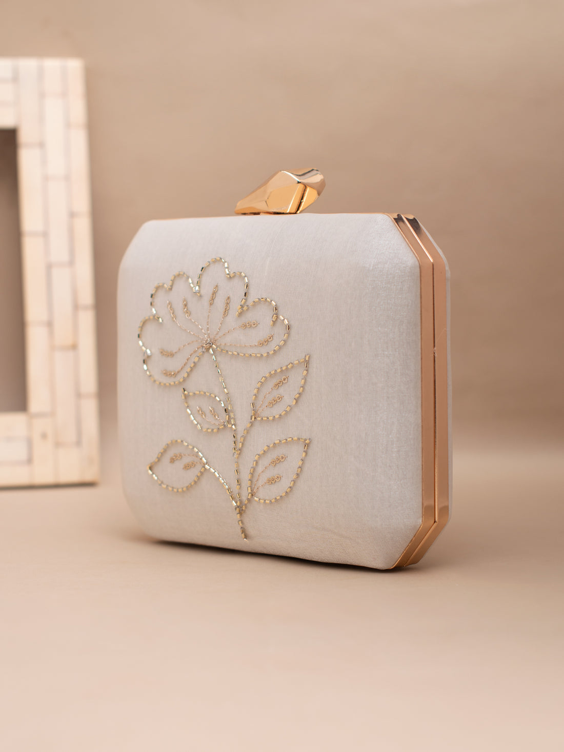 Artklim Ivory Bloom Serenity Clutch