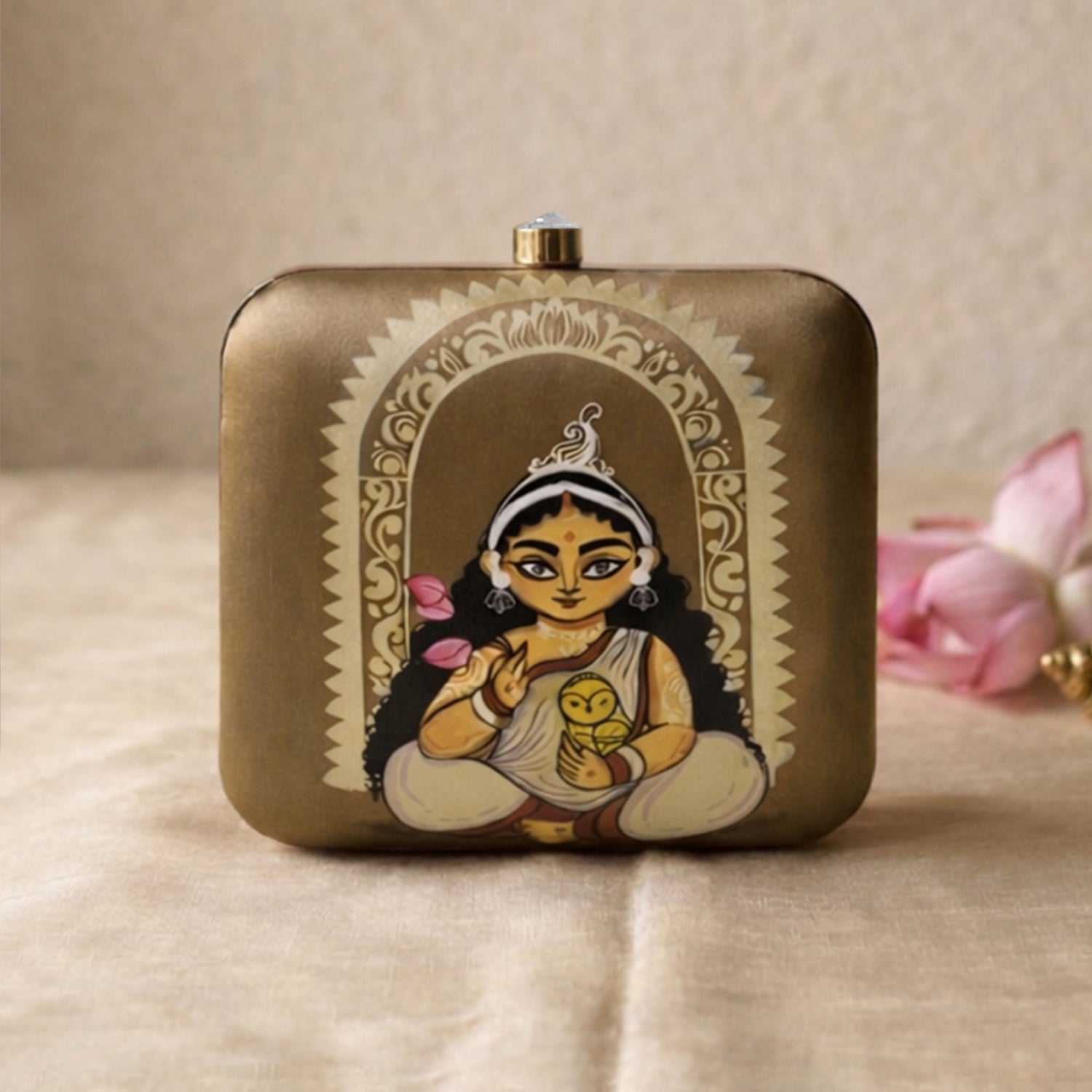 Artklim Heritage Devi Art Clutch printed
