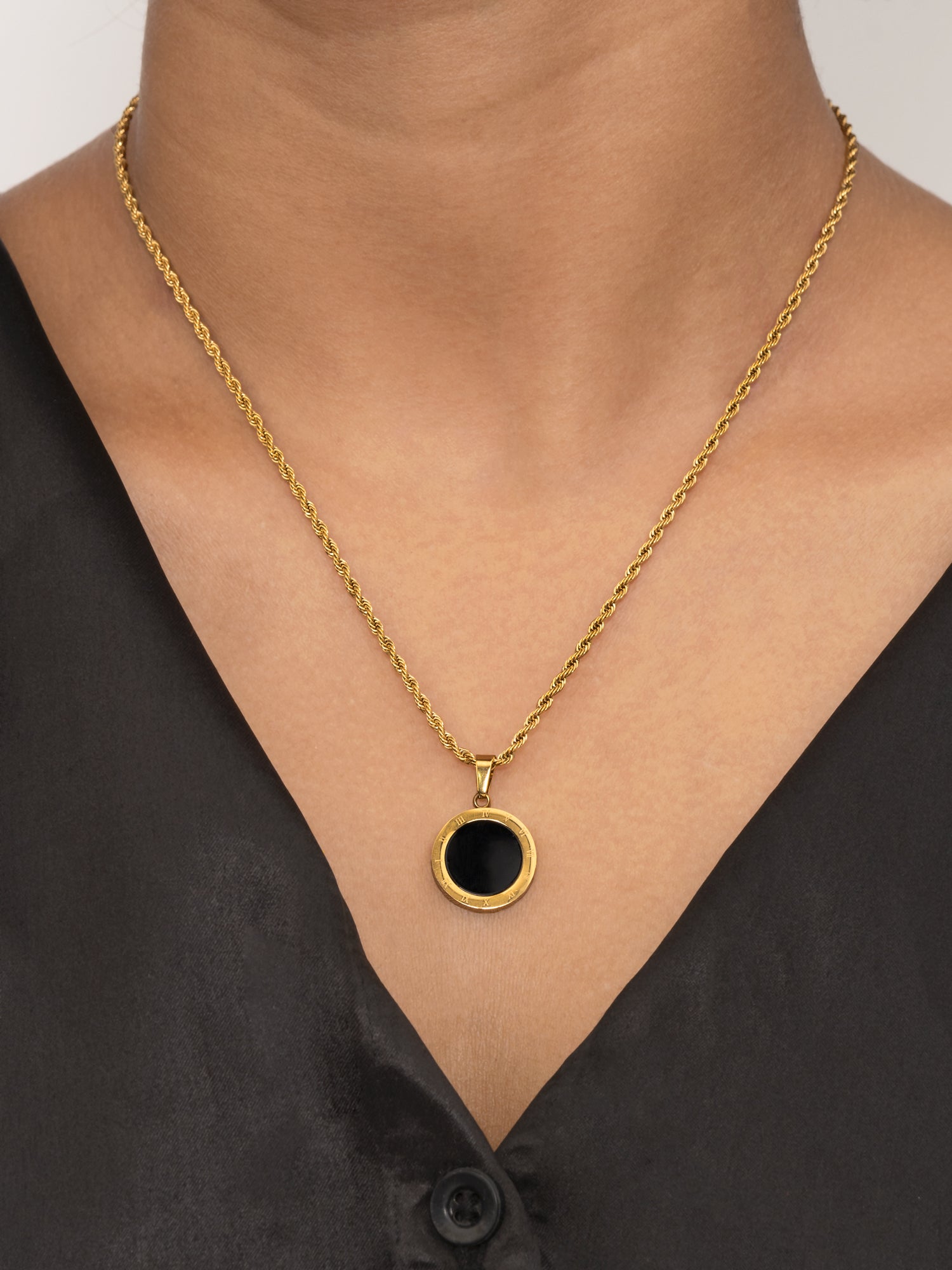 Arklim Roman Night Disc Anti Tarnish Pendant