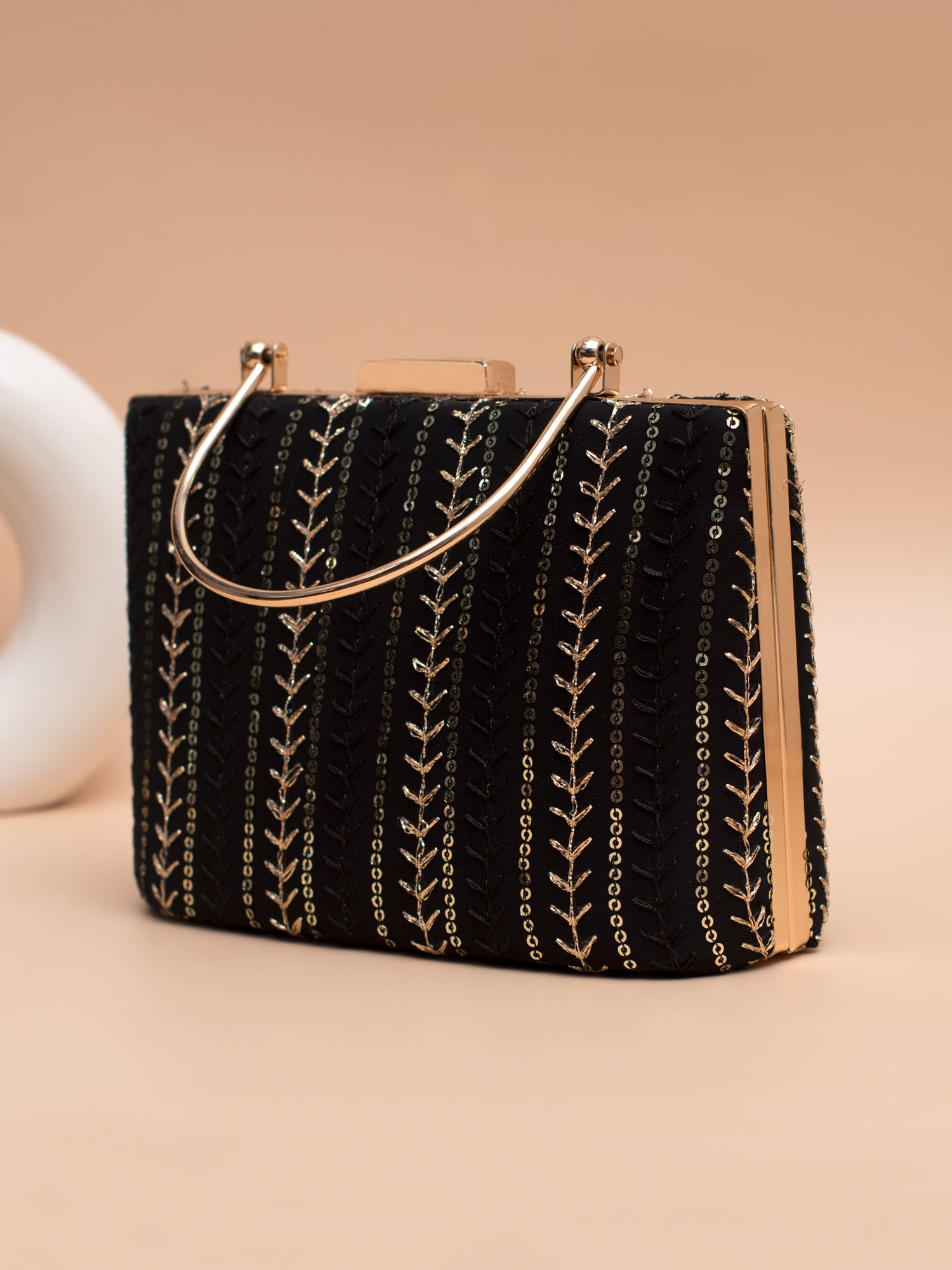 Artklim Golden Noir Clutch