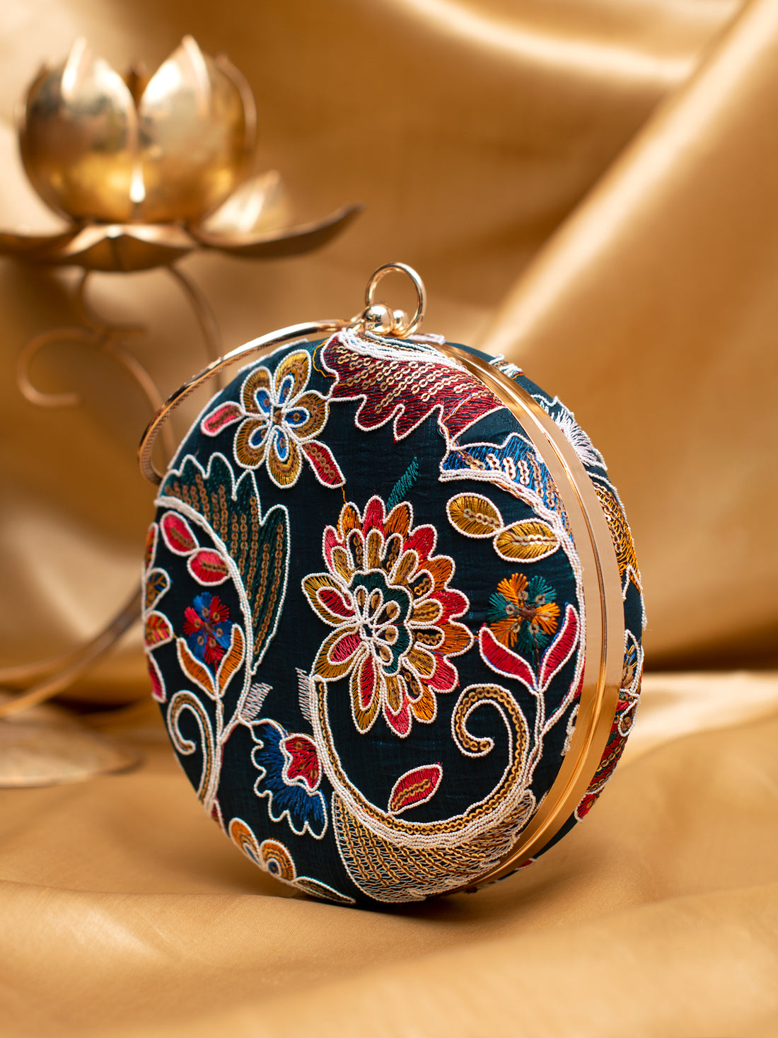 Artklim Royal Bloom Round Clutch