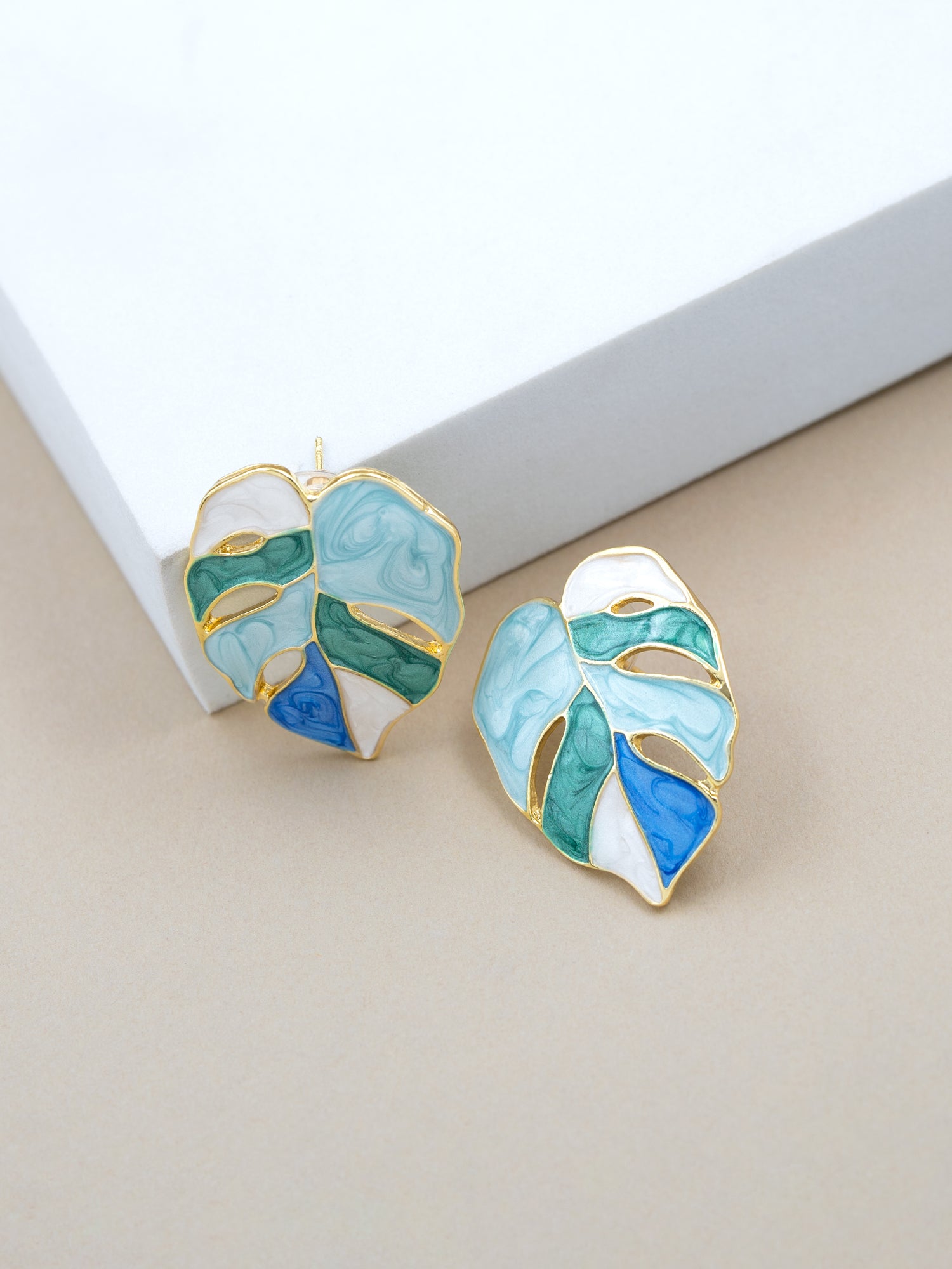 Artklim Ocean Leaf Anti Tarnish Earrings